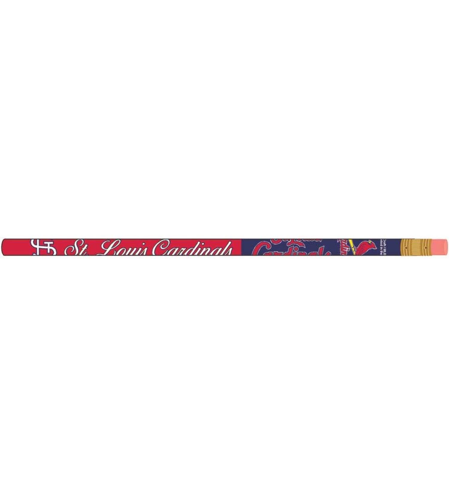 MLB St. Louis Cardinals Pencil (6 Pack), Team Color, One Size