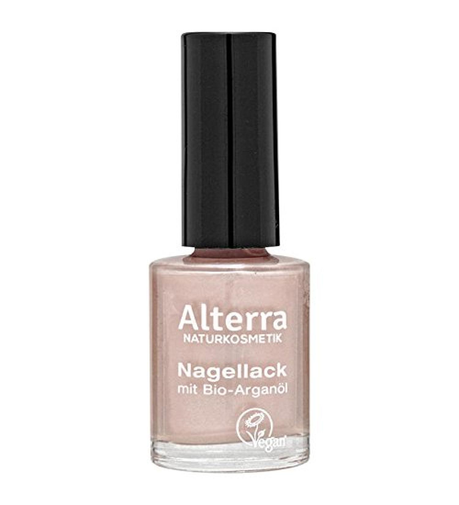 Alterra nail polish with organic argan oil 1 x 11 ml Color: 06 Pearl without phthalates toluene formaldehyde camphor rosin
