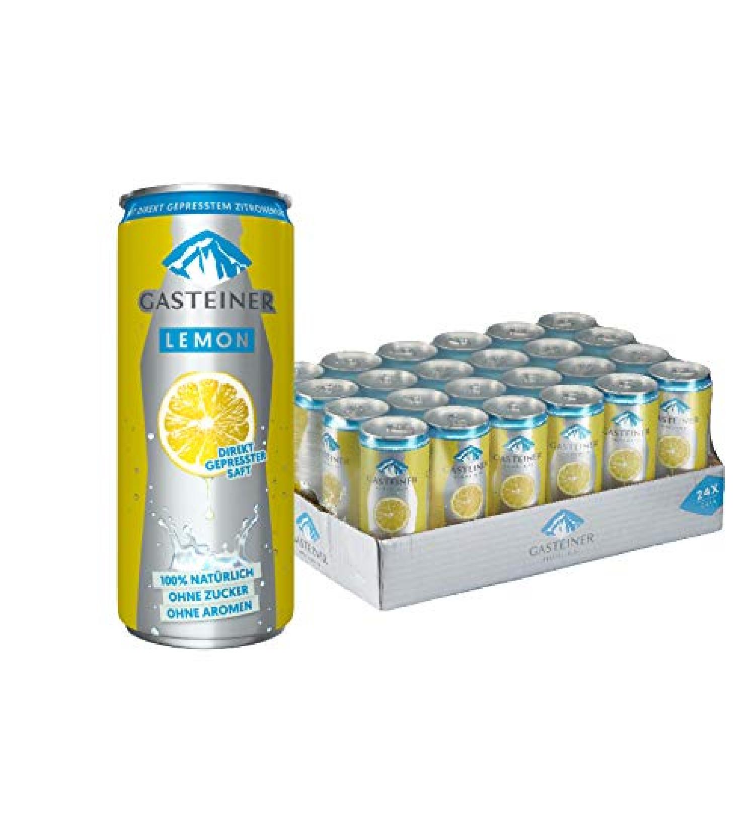 Gasteiner Lemon 24 x 0.33L can - 1 Tray Lemon 330 ml (pack of 24)