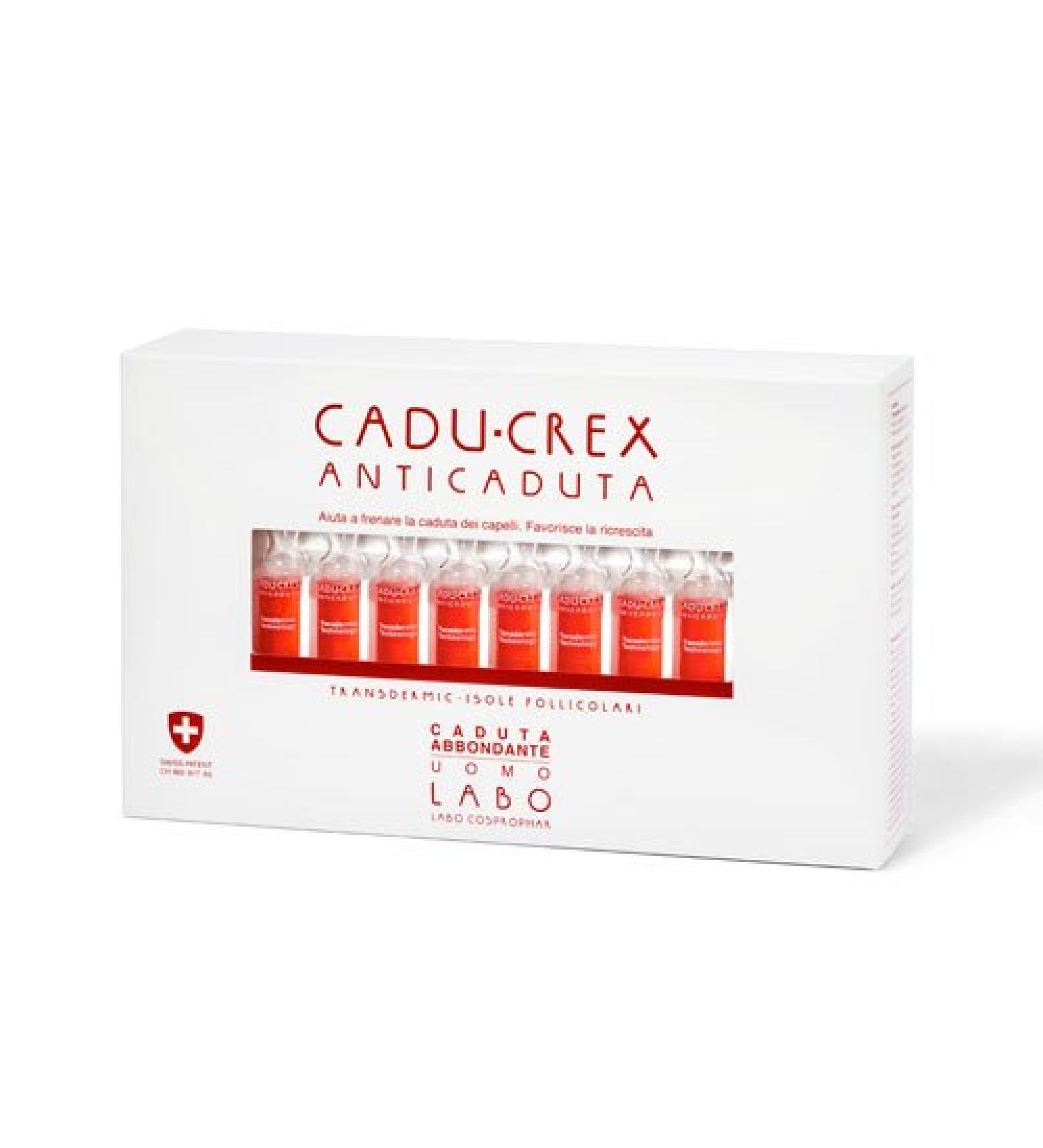 LABO Transdermic Technology CADU-CREX Anti-Caduta Abundant 40 ampoules of 3.5 ml Men