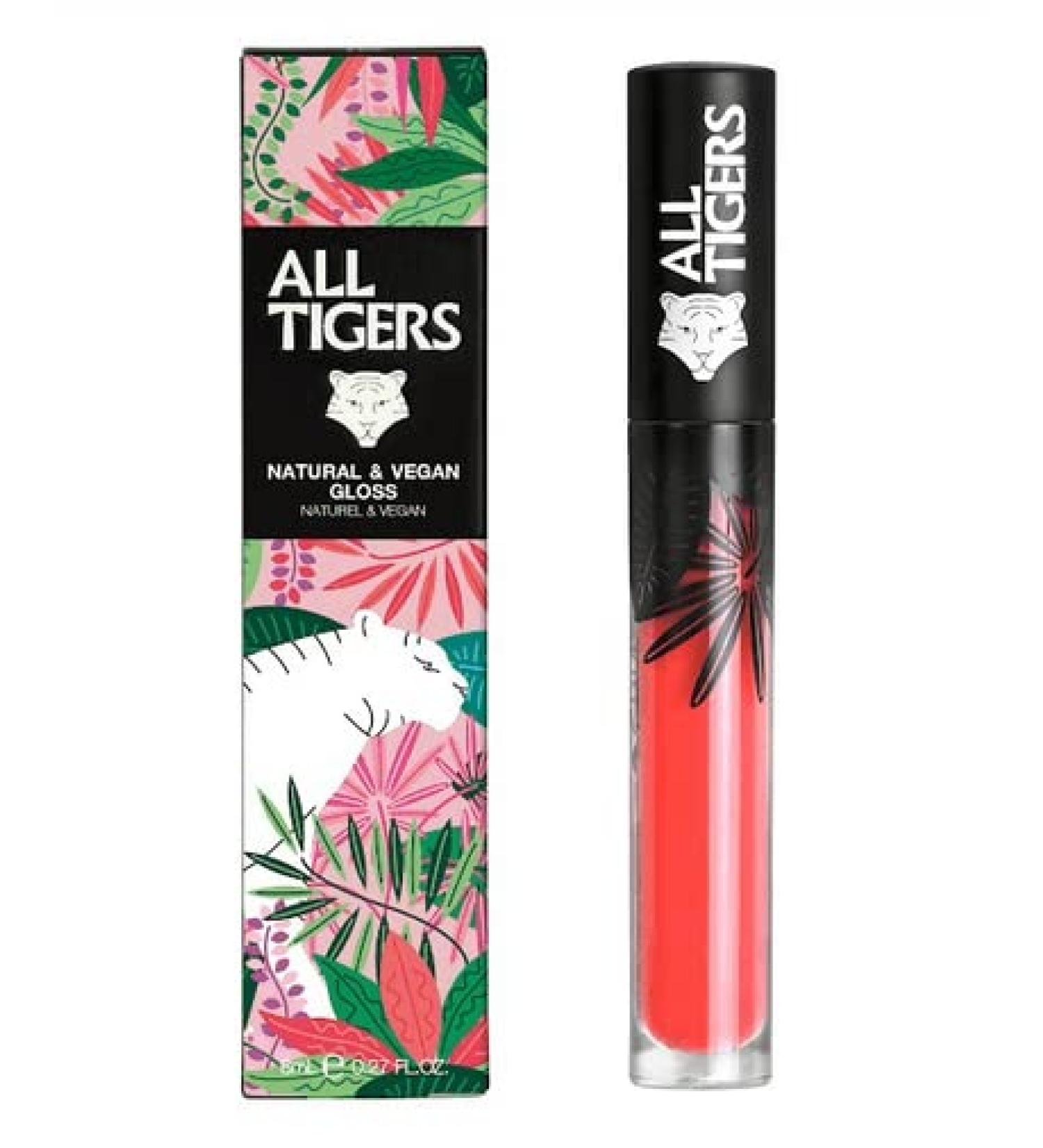 All Tigers Dream Bigger 701 Gloss Natural & Vegan Coral Gloss 8 ml