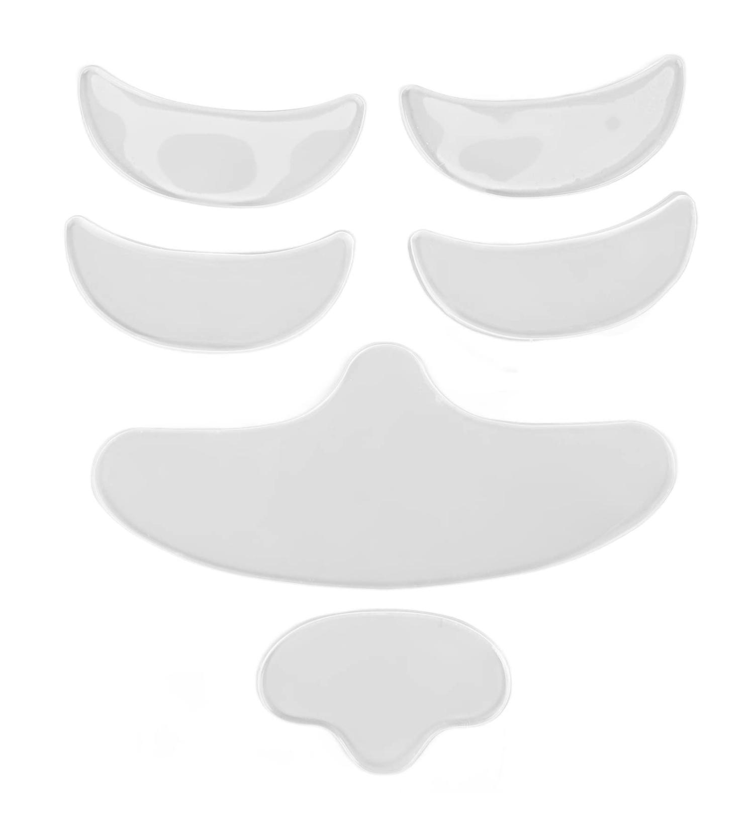 Face Wrinkle Patches 6 Pieces Silicone Facial Pad Set Include Eye Patch Forehead Patch Chin Patch Reusable Anti Aging Pad to Reduce Fine Lines Frown Lines Smile Lines - Buy Online on GoSupps.com