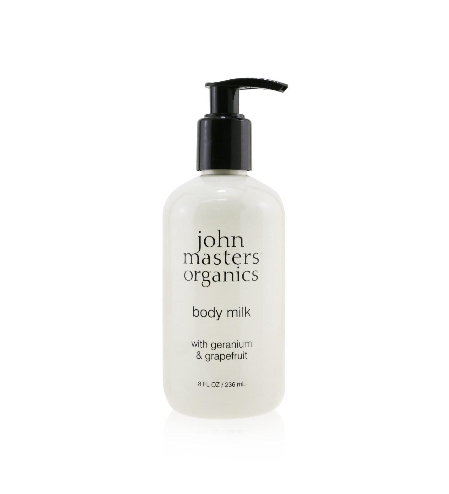 Buy John Masters Organics Geranium & Grapefruit Body Milk - 236 ml | International Shipping Available - Buy Online on GoSupps.com