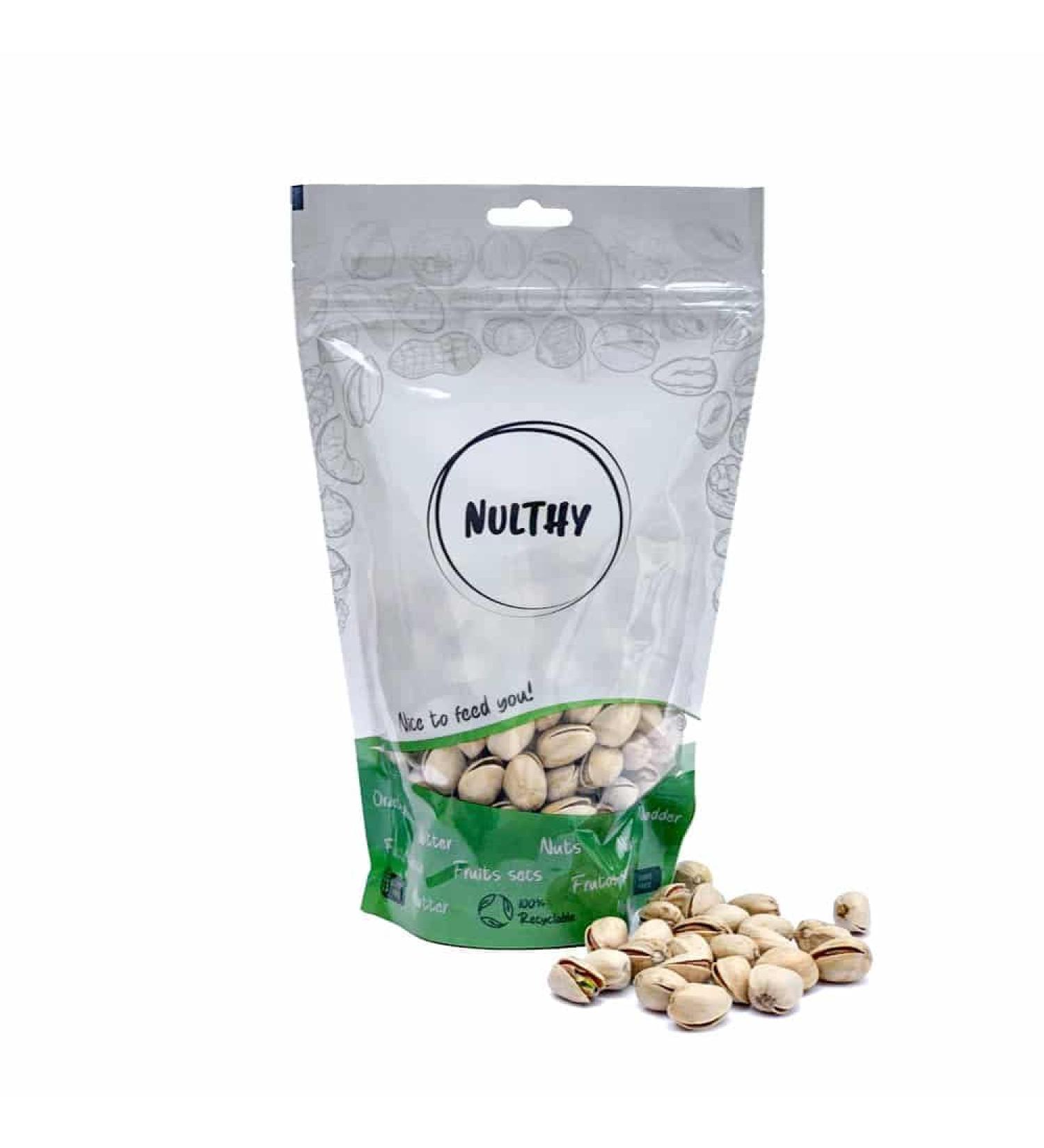  NULTHY NULTHY - 1 kg Pistachios in natural shells - Unsalted - Natural dried fruit - Origin Spain - Conventionally grown - Gluten-free - Vegan - Buy Online on GoSupps.com