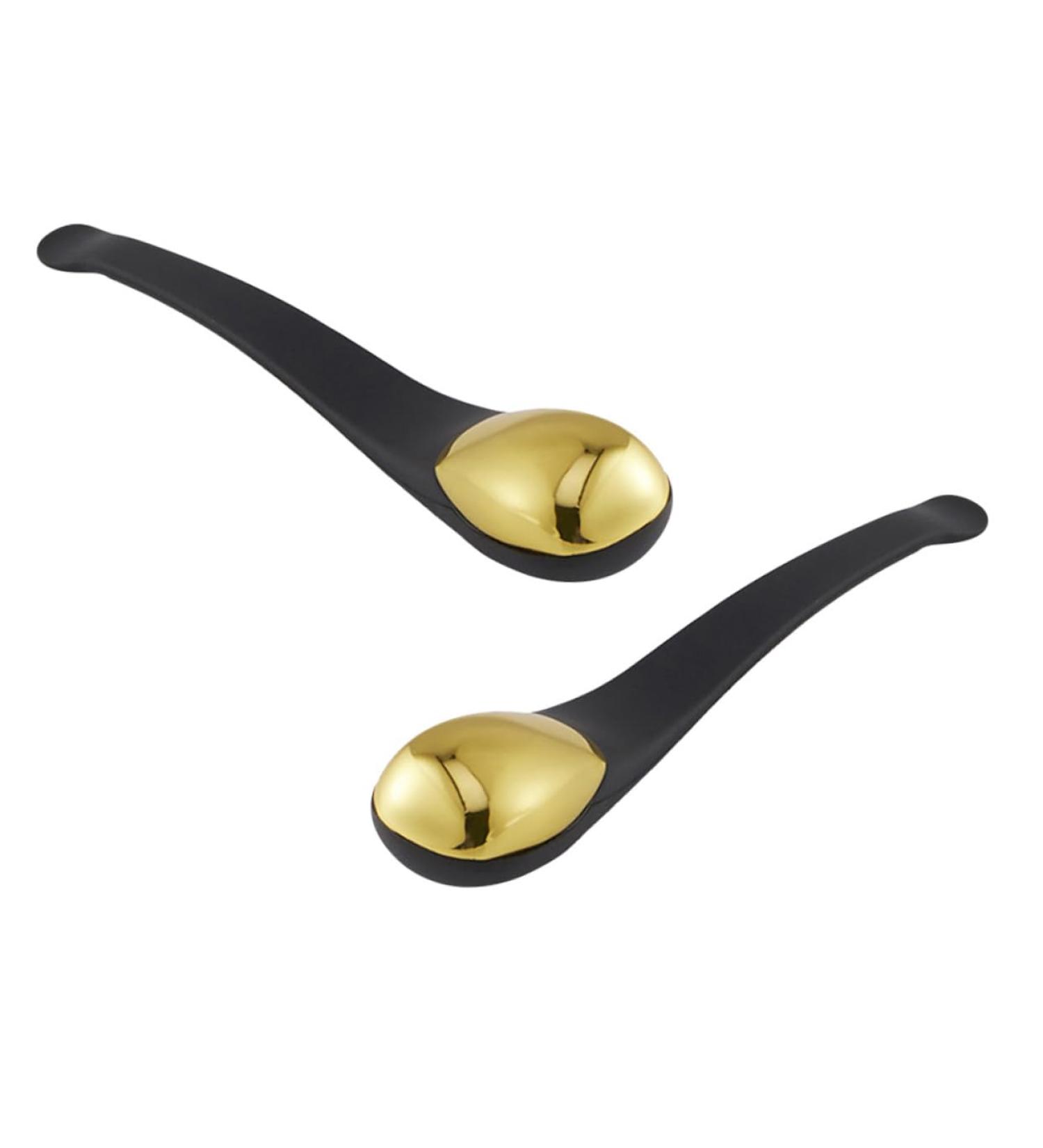 Premium 2-in-1 Facial Tools: Eye Cream Spatula & Face Tightening Massager for Radiant Skin - Buy Online on GoSupps.com