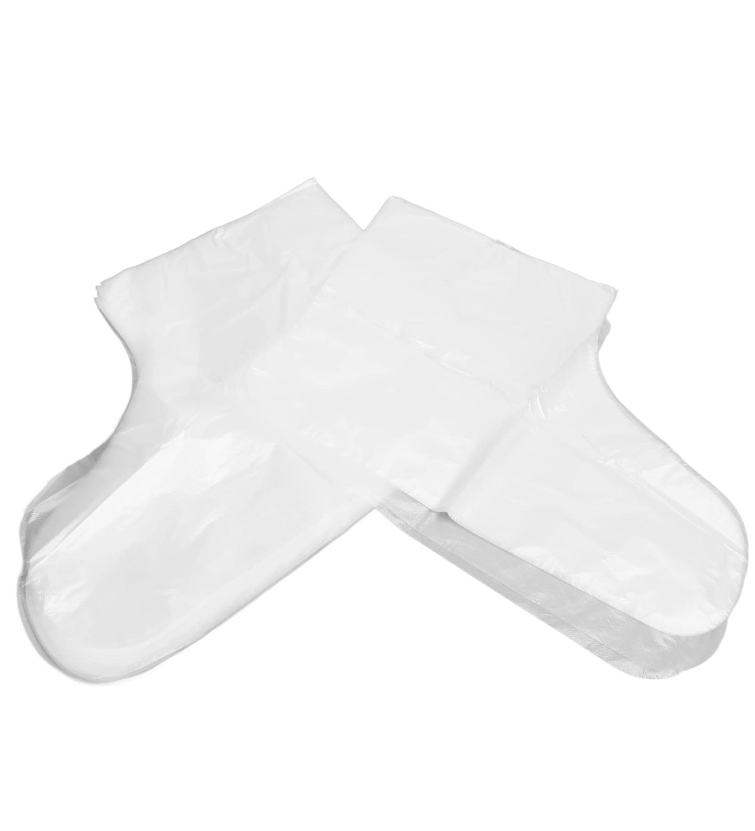 100-Pack Disposable Foot Masks - Moisturizing Pedicure Socks for Spa Treatment | One-Way Clear Foot Moisturizer - Buy Online on GoSupps.com