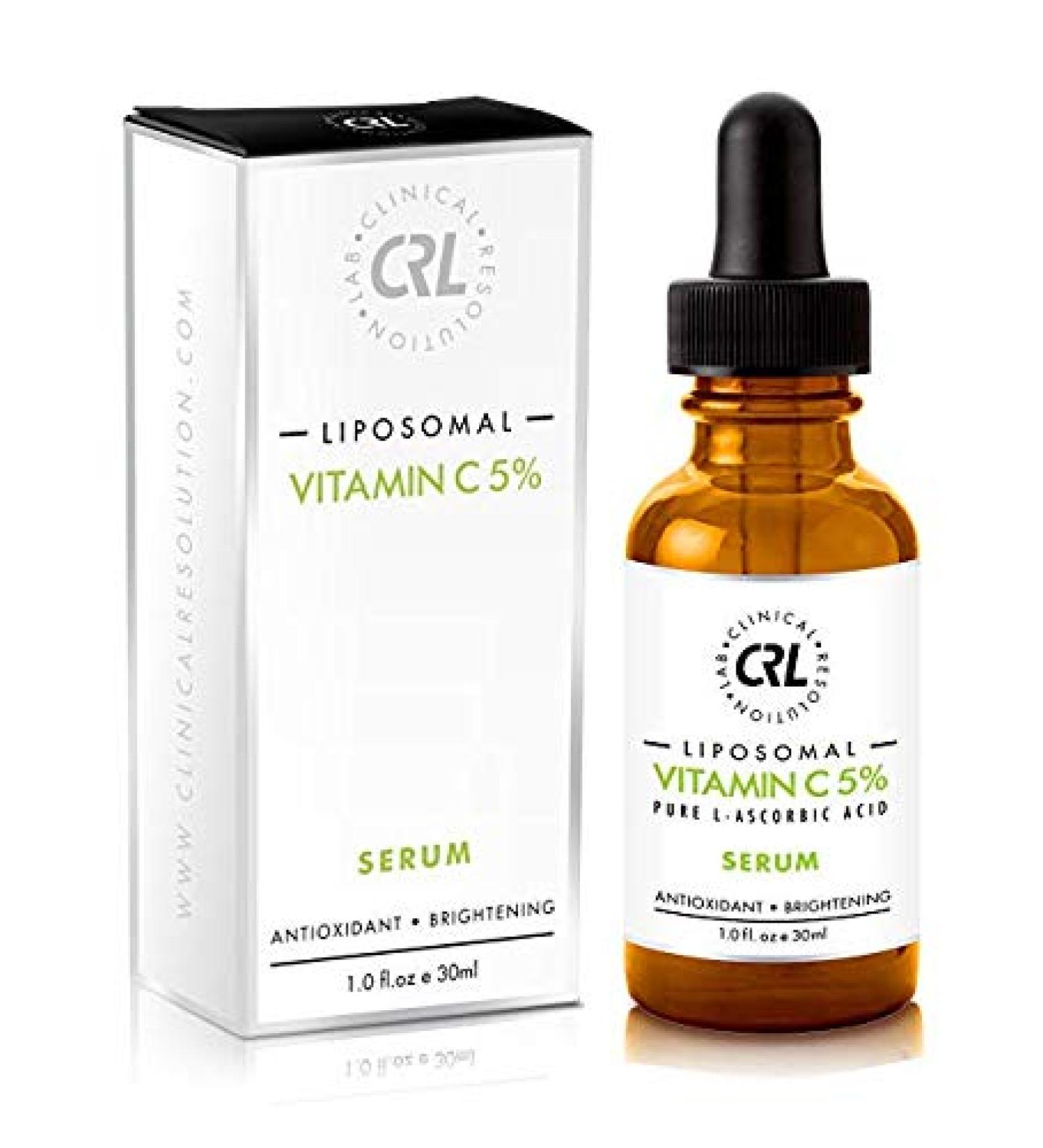 Clinical Resolution Liposomal Vitamin C serums 5% for Face 1fl.oz/30ml Antioxidant Protection Whitening Effect Anti-Wrinkle Facial Anti-Aging Restore & Enhance Collagen Moisturizing for Smooth 1 Pack Vitamin C 5% 1oz - Buy Online on GoSupps.com