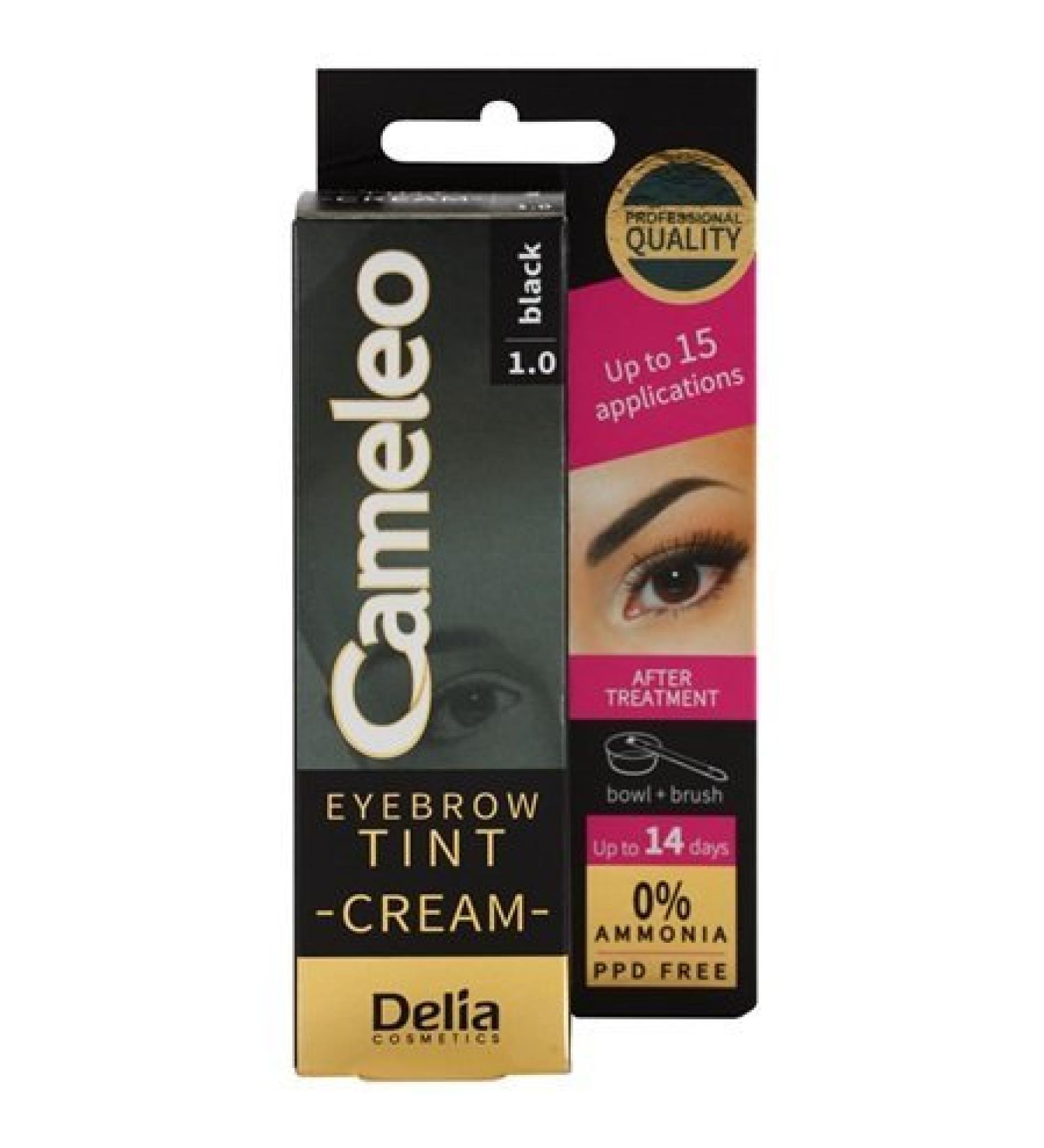 Cameleo - eyebrow tint - brown color - creamy consistency - long -lasting effect up to 14 days - without ammonia - eyebrow color set - 15 applications - 15 ml