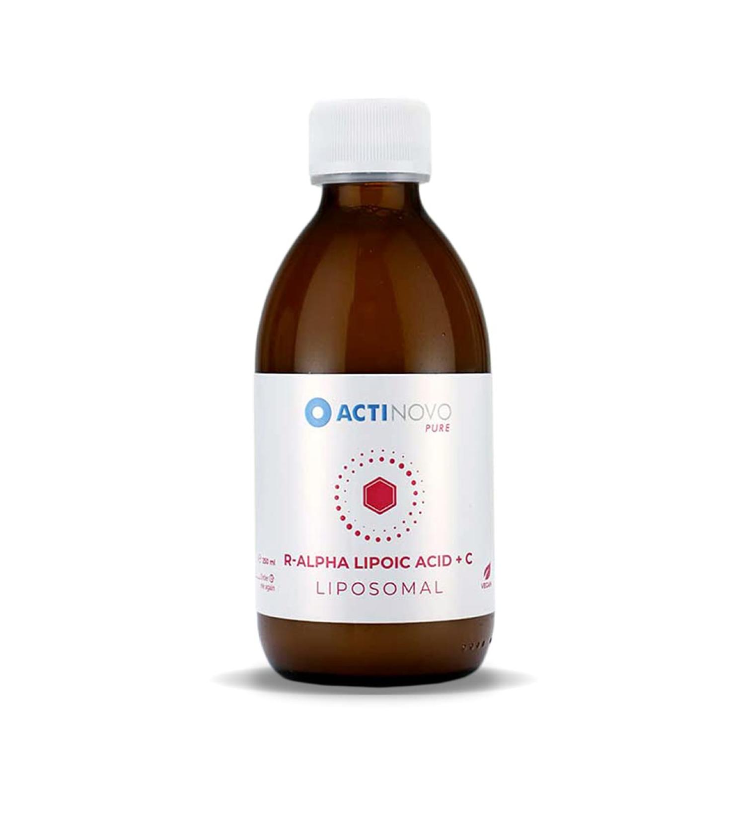 Liposomal R-alpha Lipoic Acid + Vitamin C | High Dose 100 mg RALA + 650 mg Vitamin C | 25 Vegan Daily Doses | More Effective Than Capsules & Powder | 250 ml - Buy Online on GoSupps.com