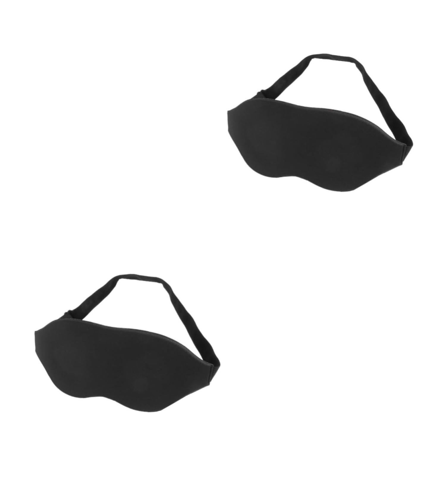 FOMIYES 2pcs 3D Sleep Eyeshade - Kids Eye Cover Blindfolds Light Blocking Slow Rebound Mask - Black 1 Count (Pack of 1 - Buy Online on GoSupps.com