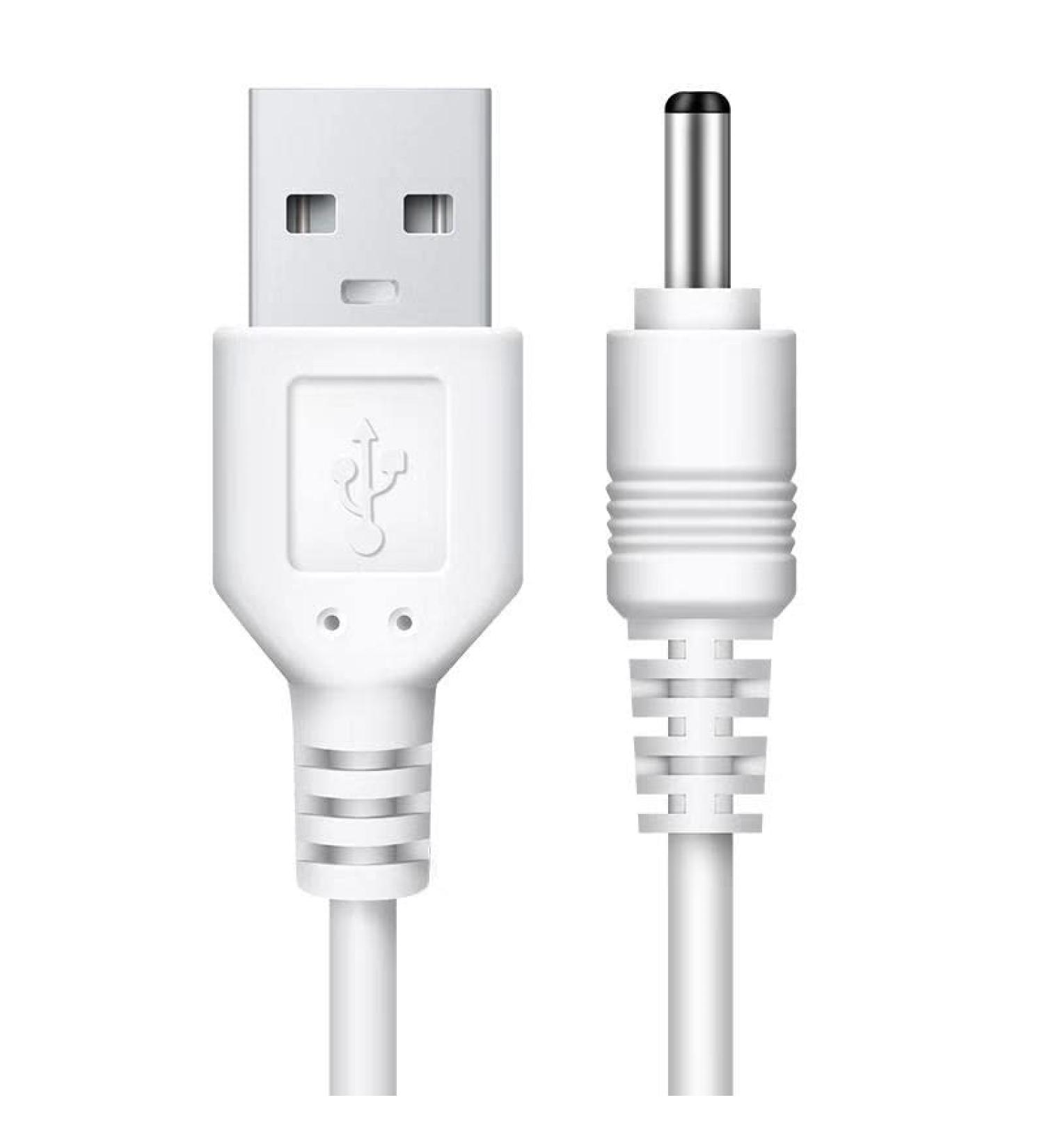White USB Charger Cable for Fairywill/Bitvae/KIPOZI Electric Toothbrush - 3.3FT Replacement Charging Cable - Buy Online on GoSupps.com