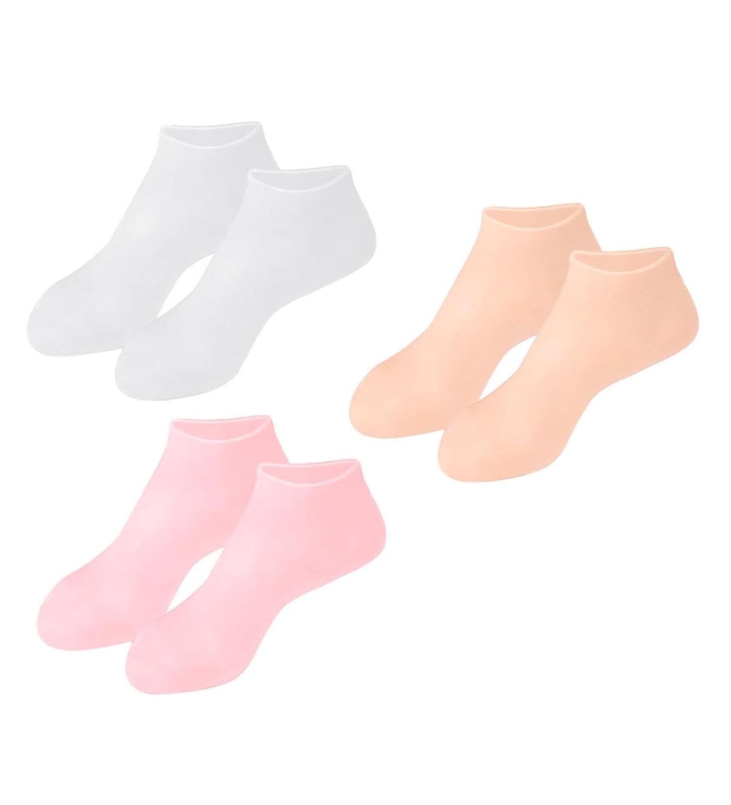 DOITOOL 6 Pairs Gel Socks Lined Socks Anti- Moisturizing Womens Low Cut Socks Socks Moisturizing Heel Moisturizing Socks for Women Men Stocking Man Foot Sebs High Heels - Buy Online on GoSupps.com