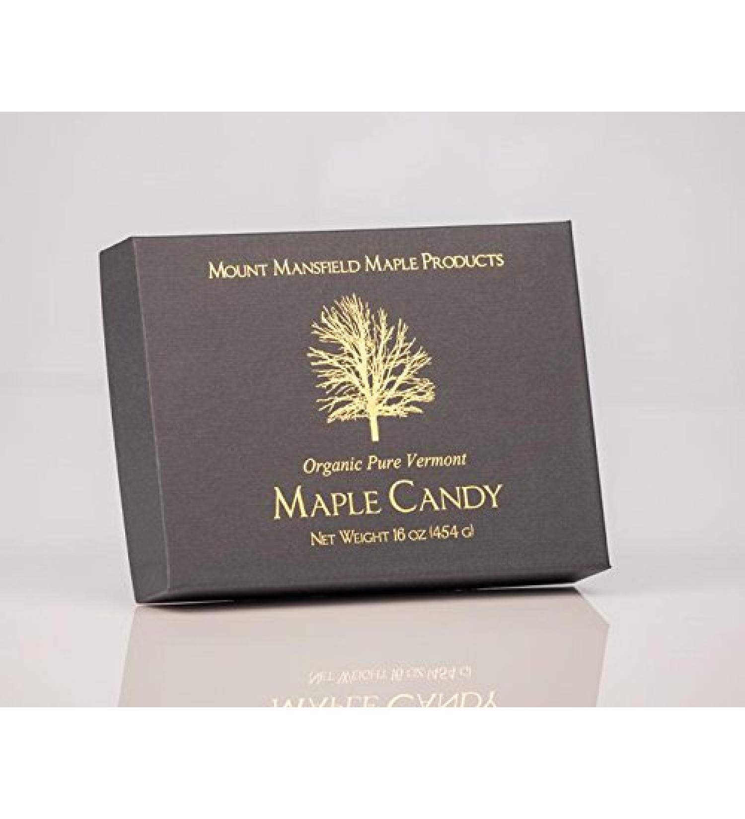 Certified Organic Pure Vermont Maple Candy - 1lb Pack | Mount Mansfield Maple - Buy Online on GoSupps.com