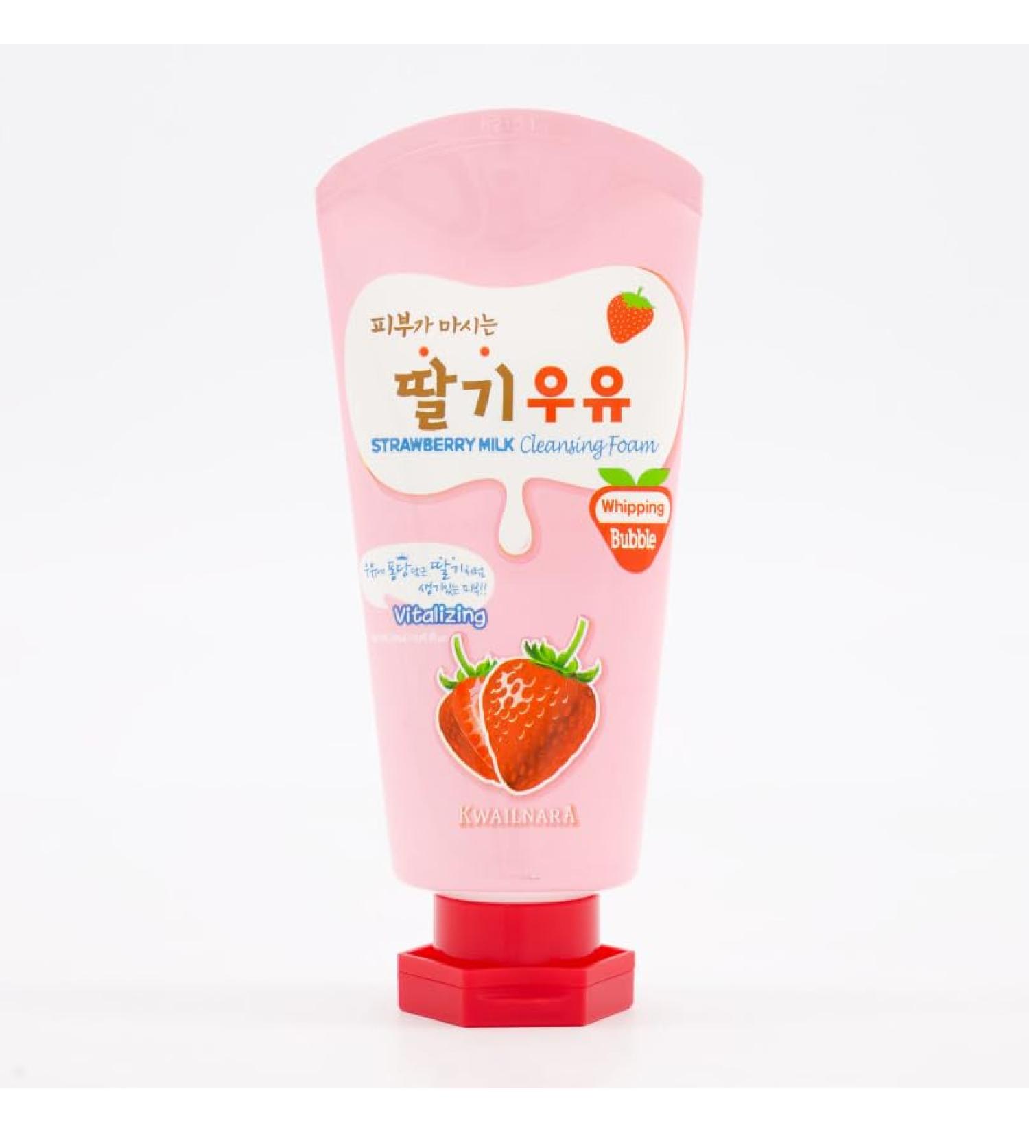 KWAILNARA Strawberry Milk Cleansing Foam 120ml - Buy Online on GoSupps.com