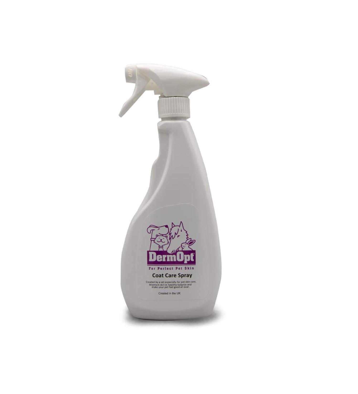 DermOpt Coat Care Spray and Skin Conditioner for Dogs Soothes Itching (500ml) 500 ml (Pack of 1) - Buy Online on GoSupps.com