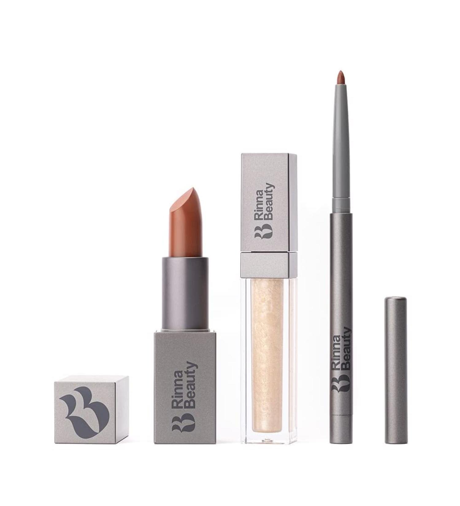Rinna Beauty Icon Lip Kit - Showstopper COOL BROWN - Vegan & Long-lasting - Buy Online on GoSupps.com
