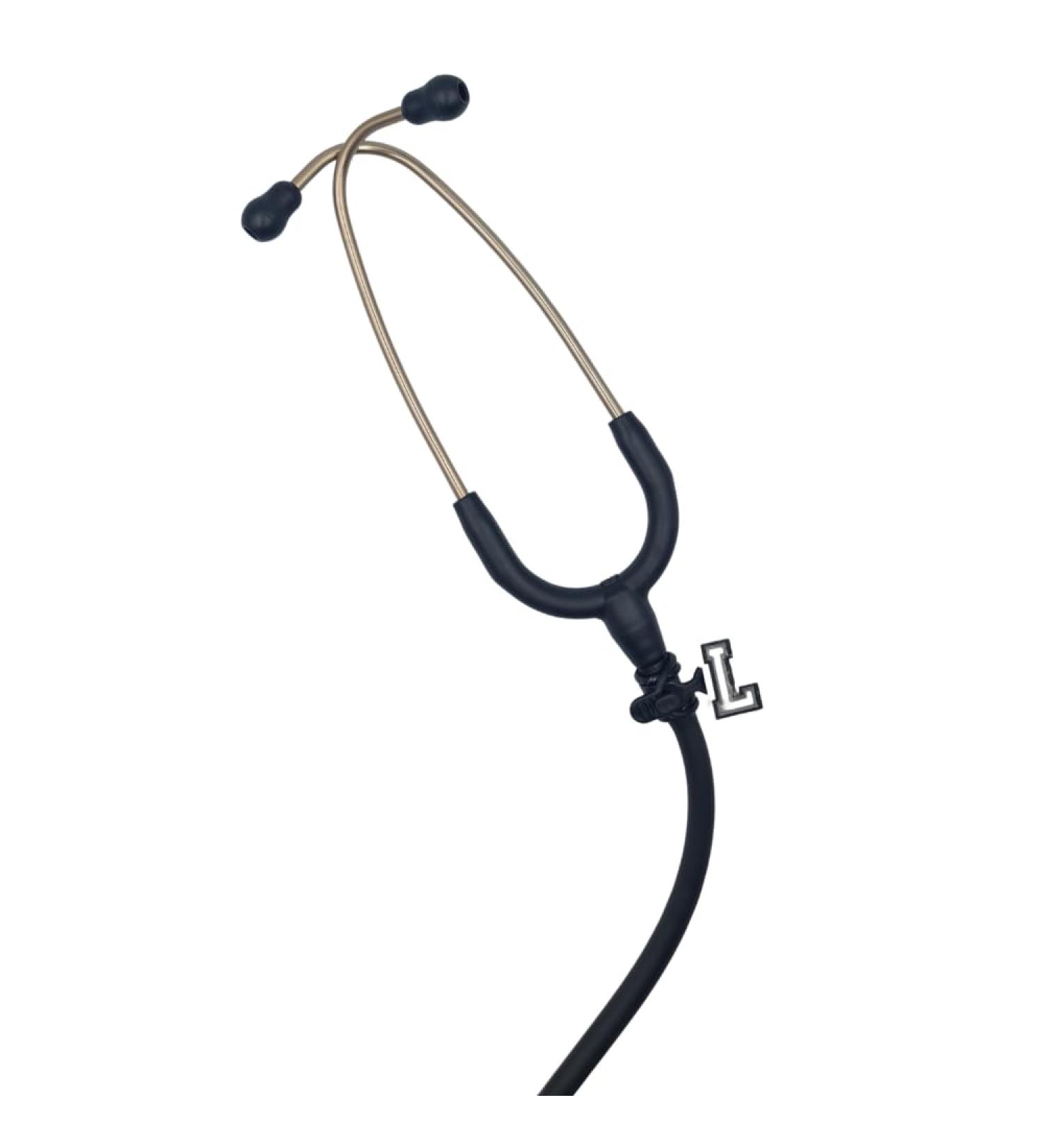 Stethoscope Charms - letter white L - Medical Gift