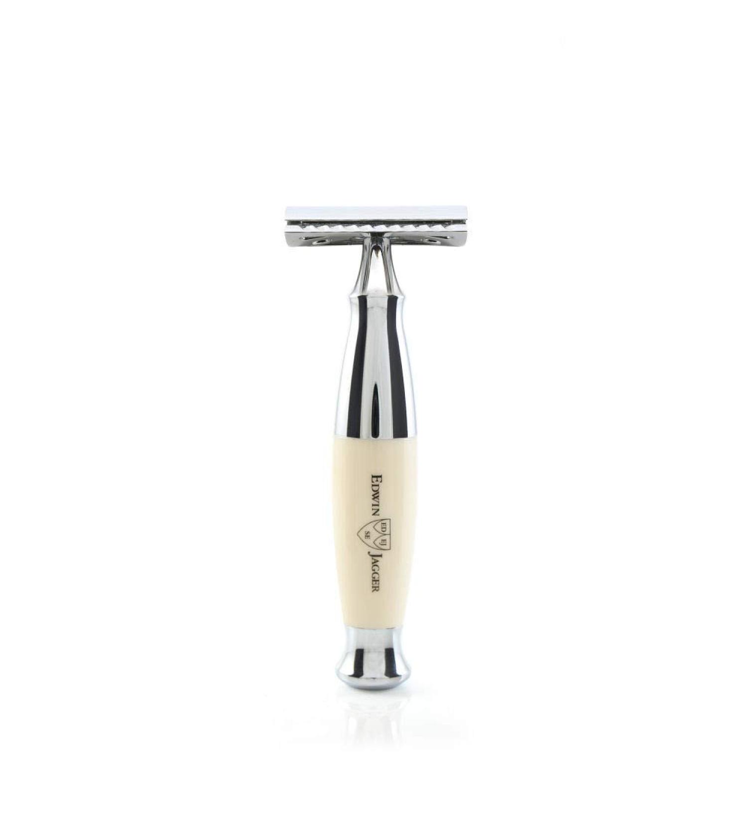 Edwin Jagger Chrome DE Safety Razor- Diffusion 36 Series (Imitation Ivory)