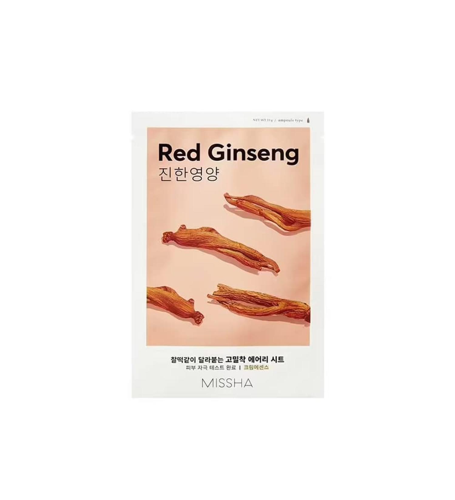 MISSHA Airy Fit Sheet Mask (Red Ginseng) 19 ml - Buy Online on GoSupps.com