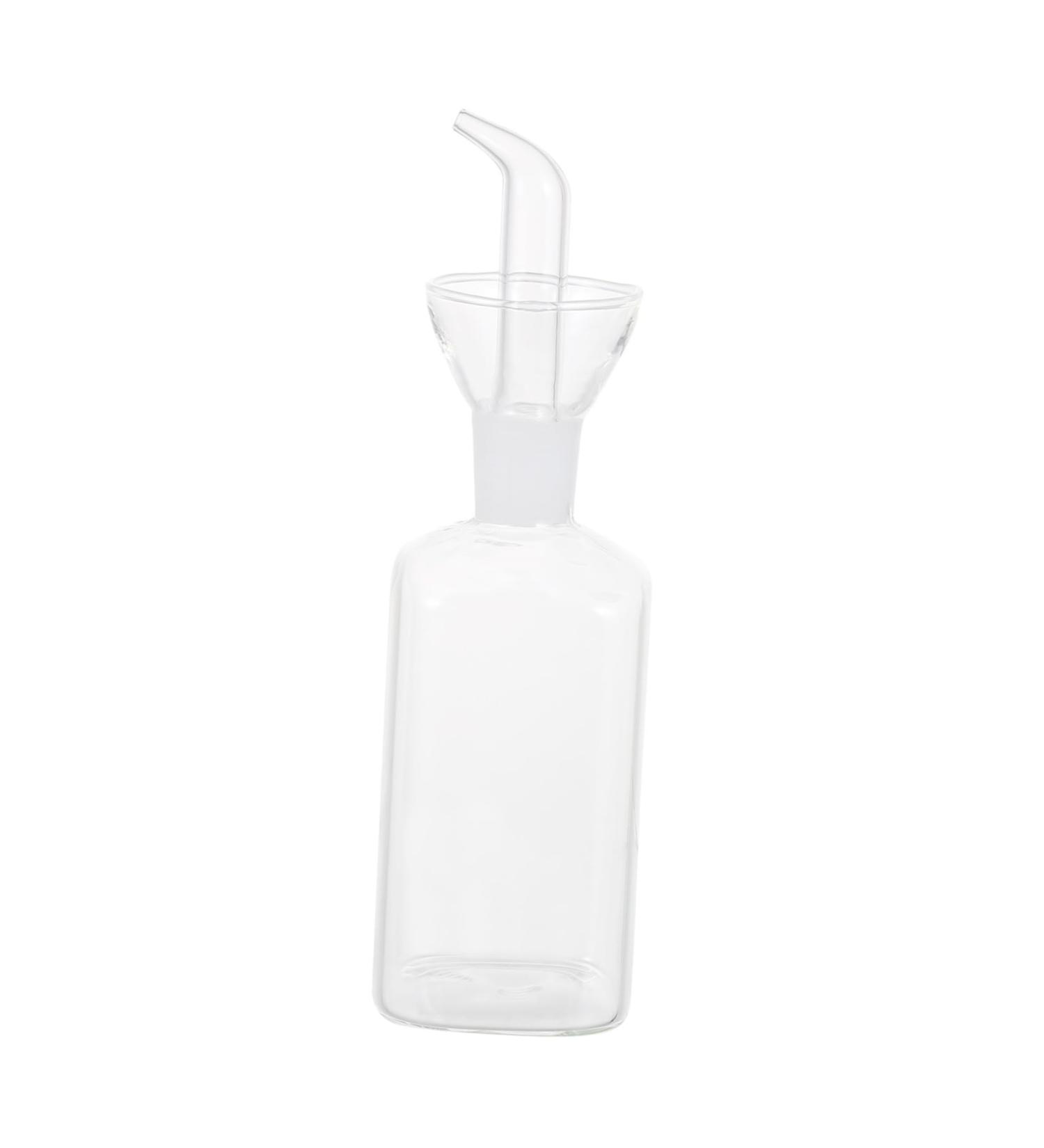 Zerodeko 1pc Glass Oil Bottle Soy Sauce Glass Olive Oil Bottle Oil Vinegar Jar Salad Oil Dispenser Household Oil Bottle Kitchen Glass Seasoning Bottle Liquid Oil Filter Pot Simple 26X5.8CM Transparent - Buy Online on GoSupps.com