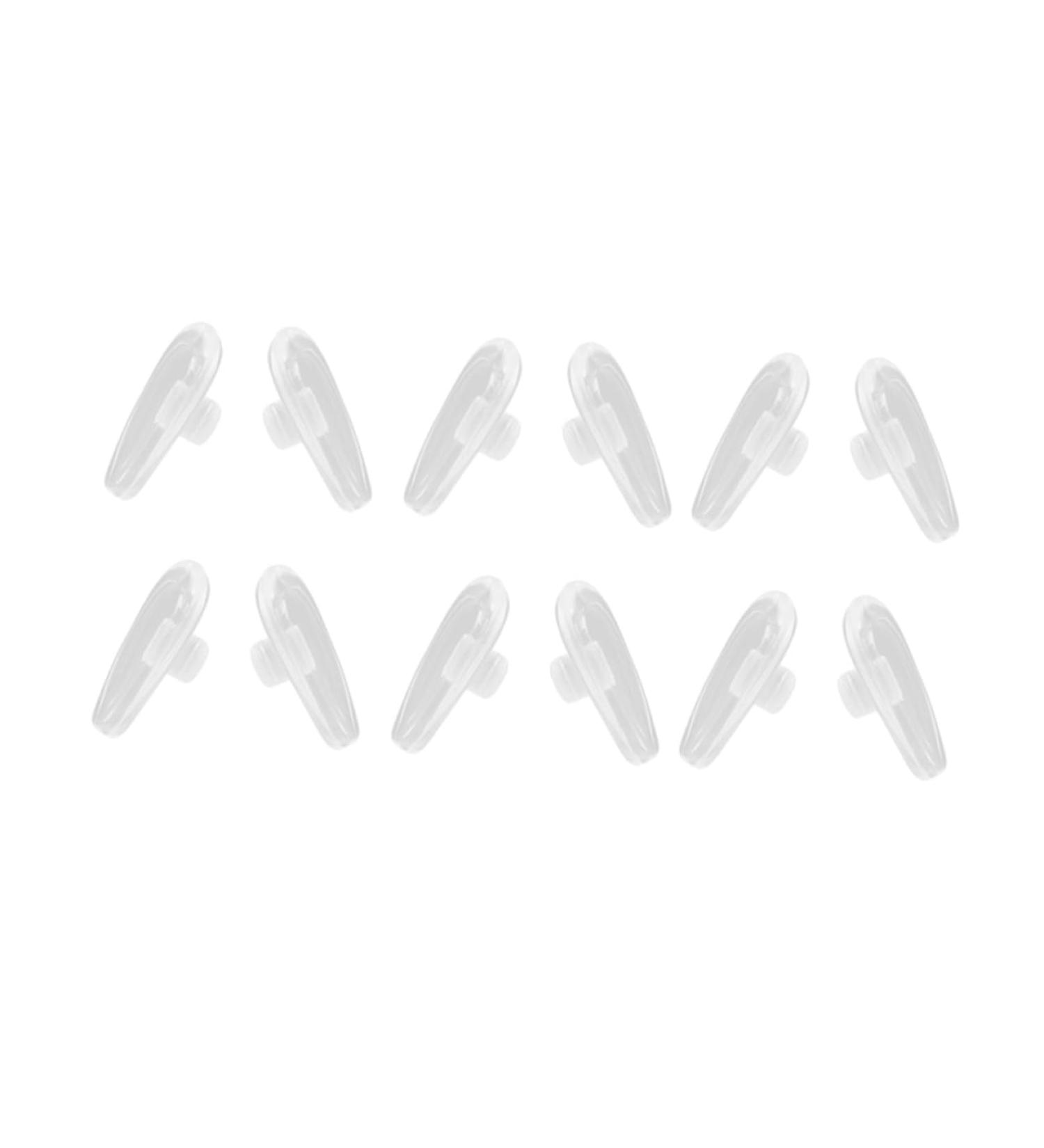 12 Pairs White Nose Pads for Eyeglasses - Comfortable & Durable Card Slot - 1.50x0.50x0.10 CM - International Shipping Available - Buy Online on GoSupps.com