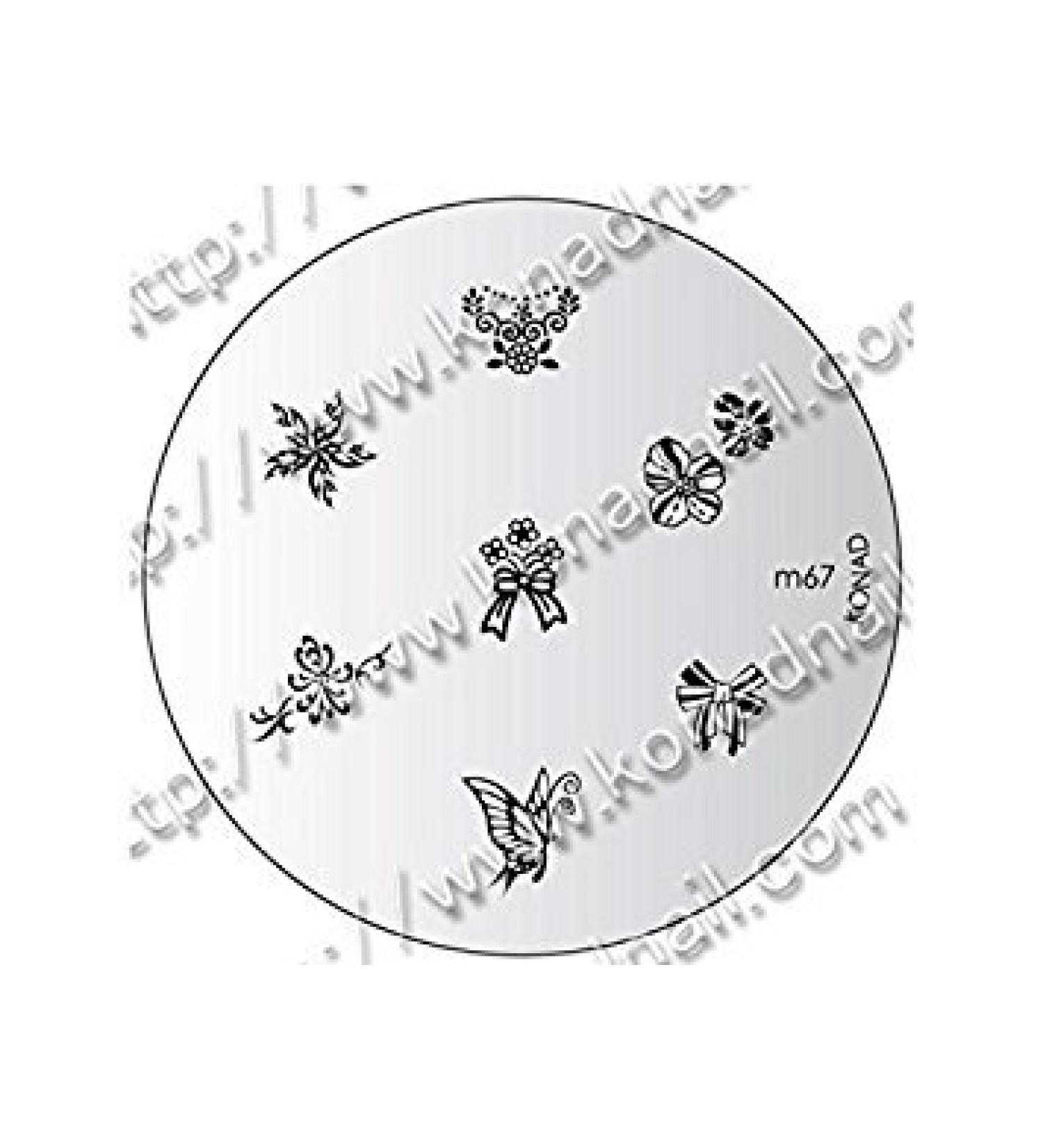 Konad Stamping Schablon M67