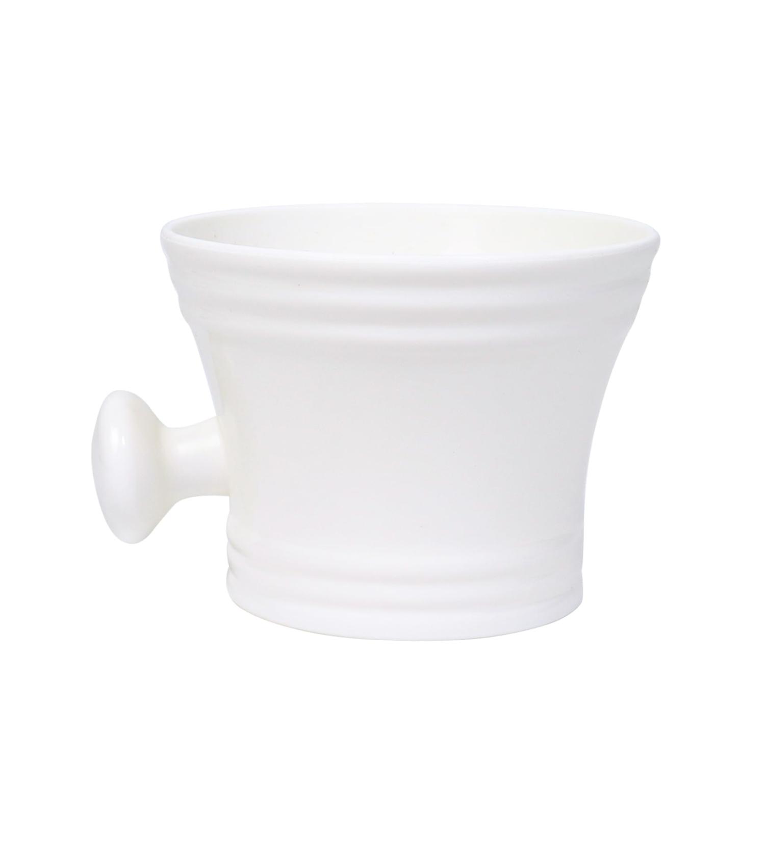 Qaziuy Men's Shaving Bowl - Plastic Handle Traditional Soap Shell for Perfect Shaving Experience - Buy Online on GoSupps.com