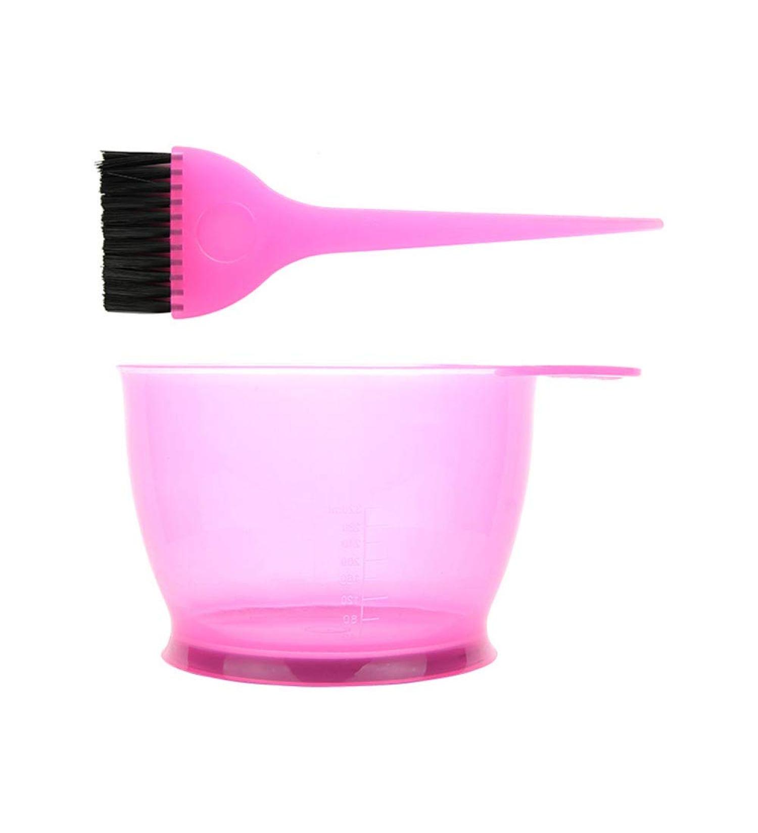 Pofet Hair Dye Set - Professional Salon Color Mixing Bowl & Tool - 2-Piece Pink Hair Dyeing Kit for Hairdressers - Buy Online on GoSupps.com