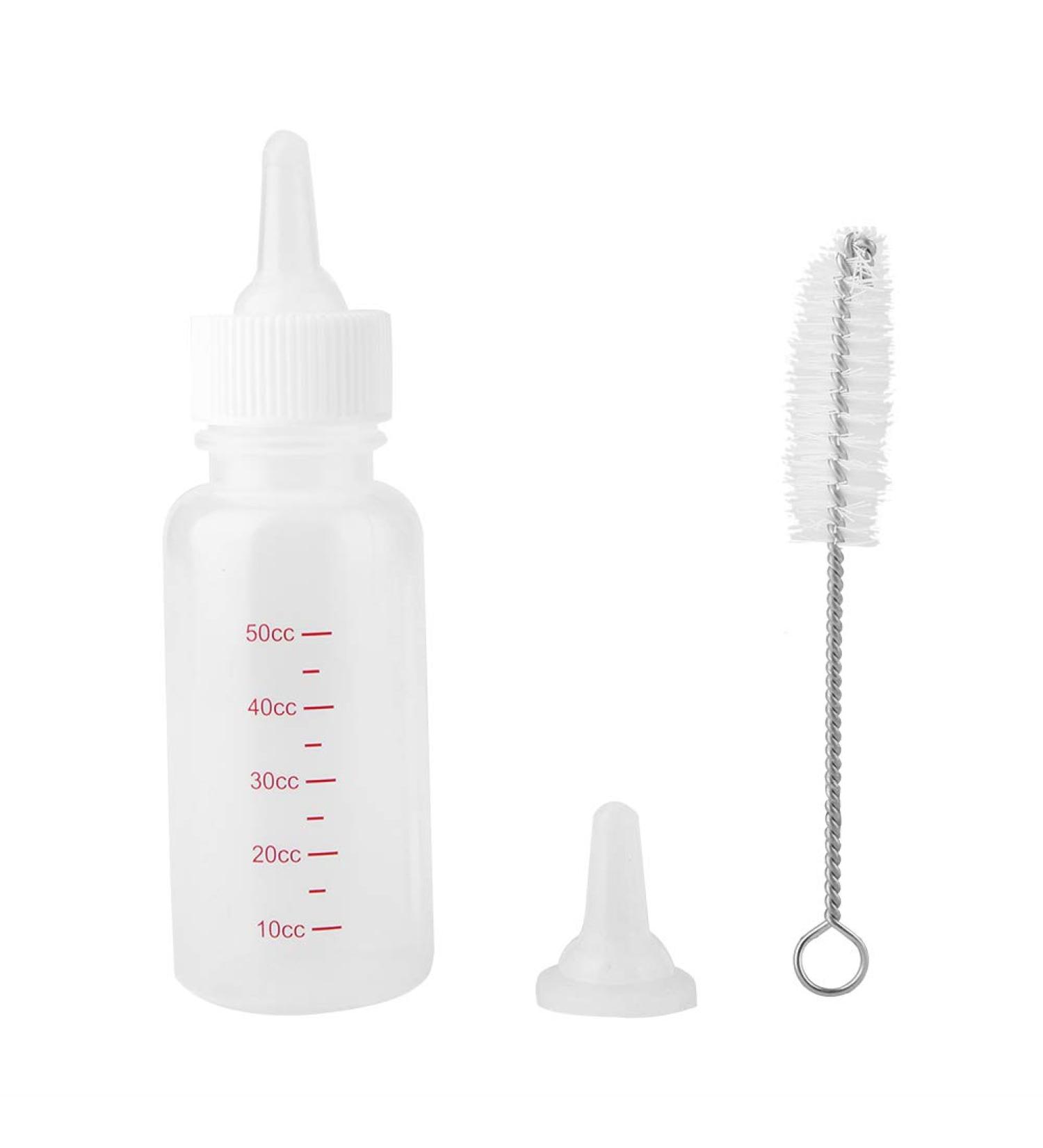 Hffheer Feeding Bottle Set for Pets Pet Nursing Bottle Dog Cat Milk Feeding Bottle Puppy Kitten Newborn Animal Nursing Care Set Pet Supply - Buy Online on GoSupps.com