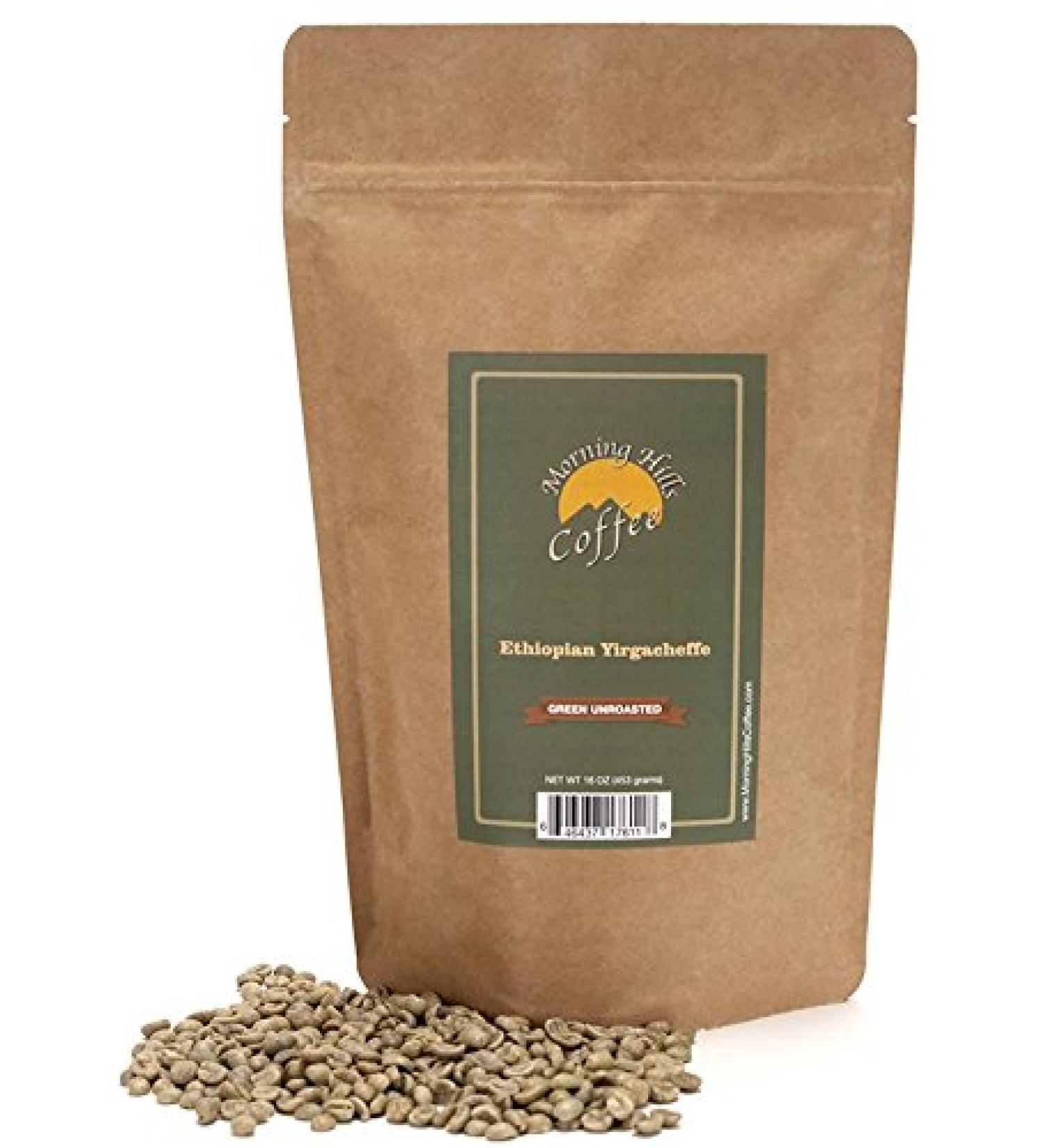 Ethiopian Yirgacheffe Green Unroasted Coffee Beans - 1lb Pack - Buy Online on GoSupps.com