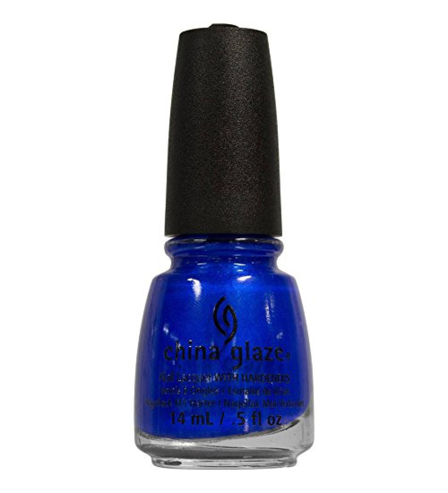 China Glaze Nail Lacquer with Hardeners:Frostbite Blue 1 Count (Pack of 1)