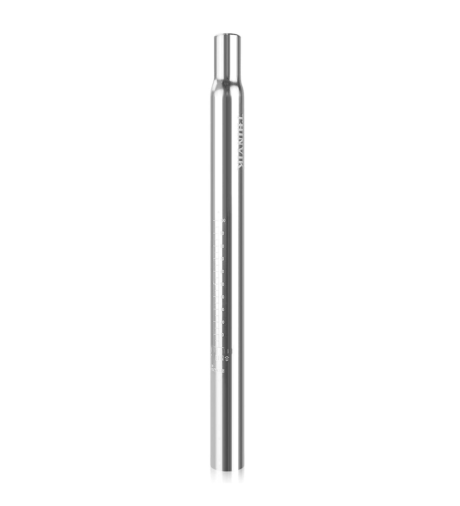 Thinvik Bike Seat Post | Polished Aluminum Alloy 350mm | Mountain & Road Bicycle Fixed Gear Cycling Seatpost | 27.2*350mm Silver Seat Post Replacement - Buy Online on GoSupps.com