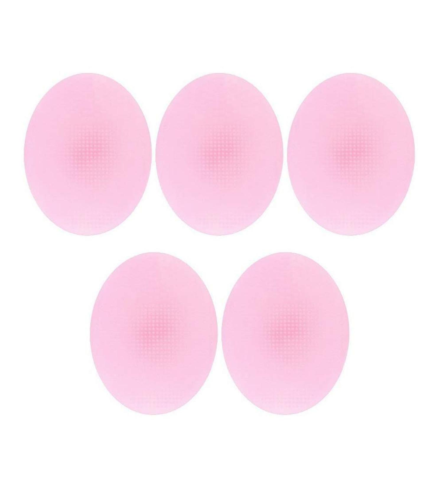 Buy Pofet 5-Piece Soft Silicone Face Cleaning Brush Set - Facial Skin Scrubber & Exfoliator Massager in Pink - International Shipping Available - Buy Online on GoSupps.com