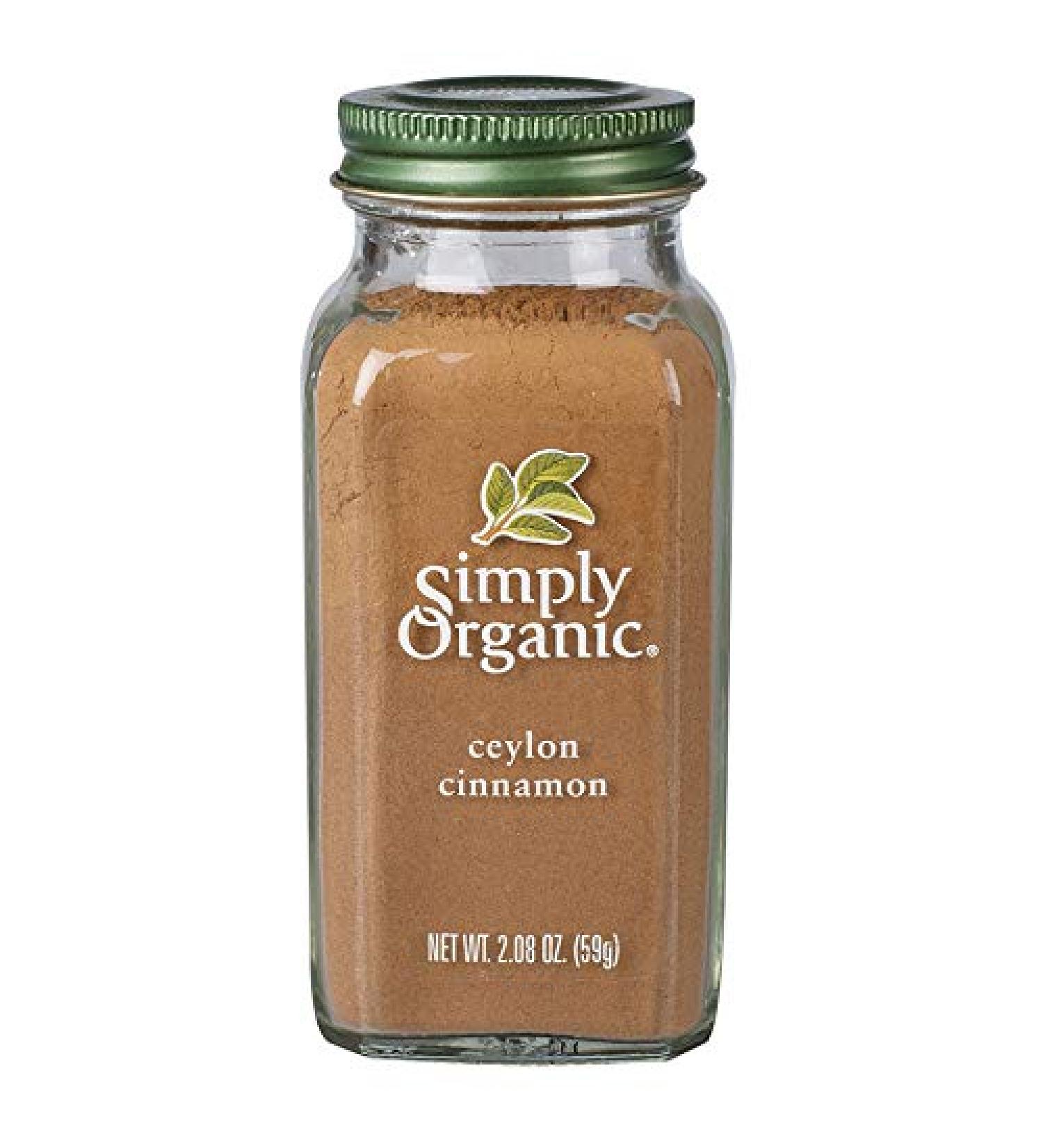Simply Organic Ceylon Cinnamon 2.08 oz - Pure & Aromatic Spice - Buy Online on GoSupps.com
