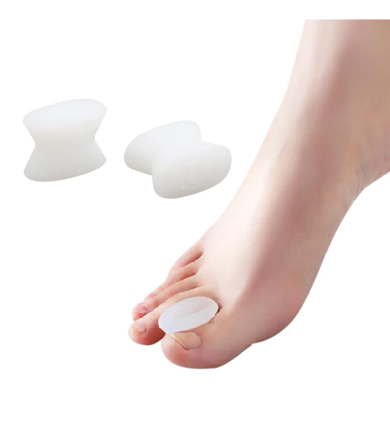 Ruilogod White Silicone Toe Overlapping Orthotics - Comfort & Support for All-Day Relief | International Shipping Available - Buy Online on GoSupps.com