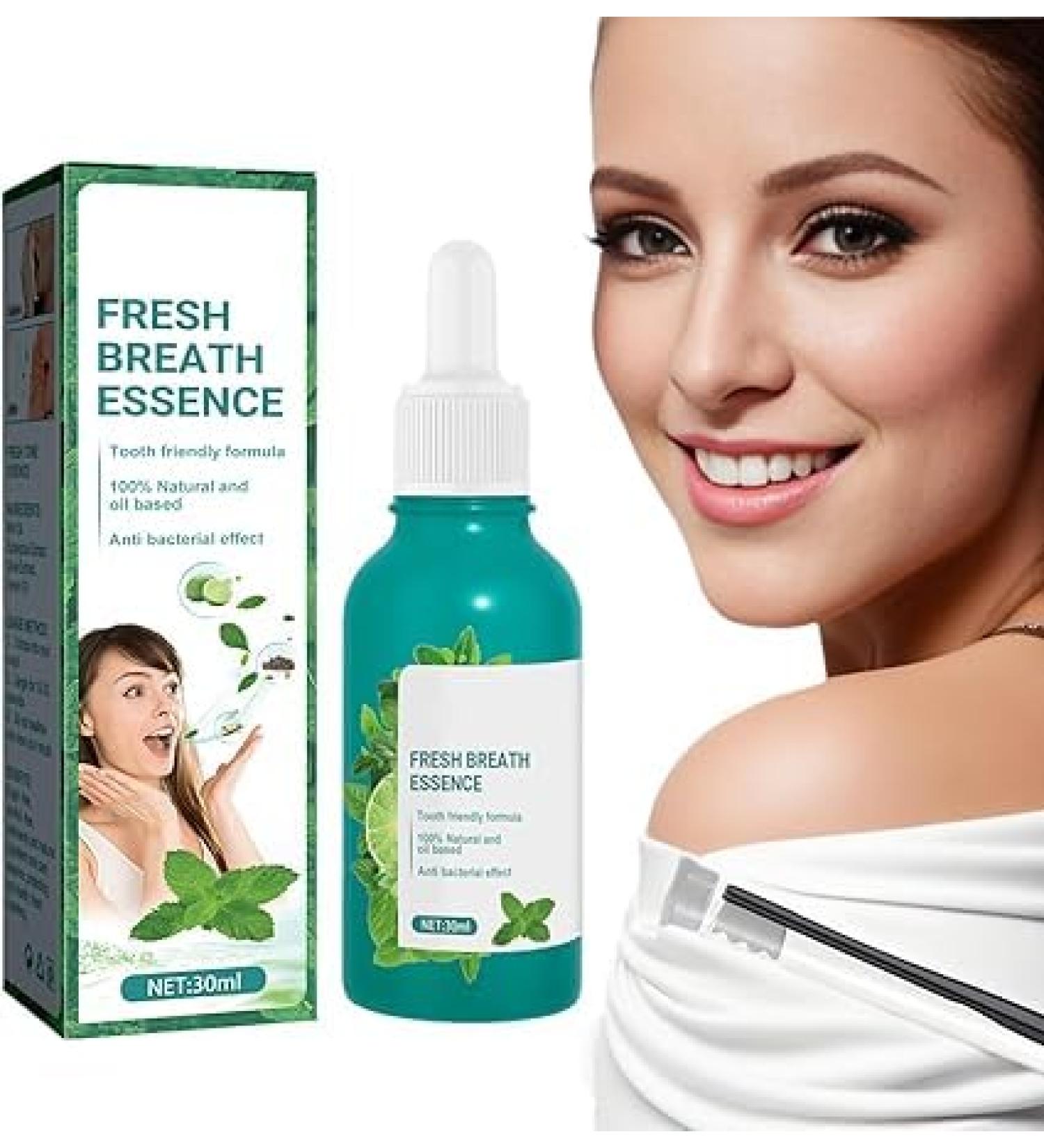 (Most Gifted) 1/2/3Pcs Fresh Breath Essence - Natural Breath Freshening Drops | Fresh Breath Oral Care Essence | Bad Breath Treatment for Adults | Peppermint Mouth Freshener for Travel - 30ml (1Count (Pack of 1)) - Buy Online on GoSupps.com
