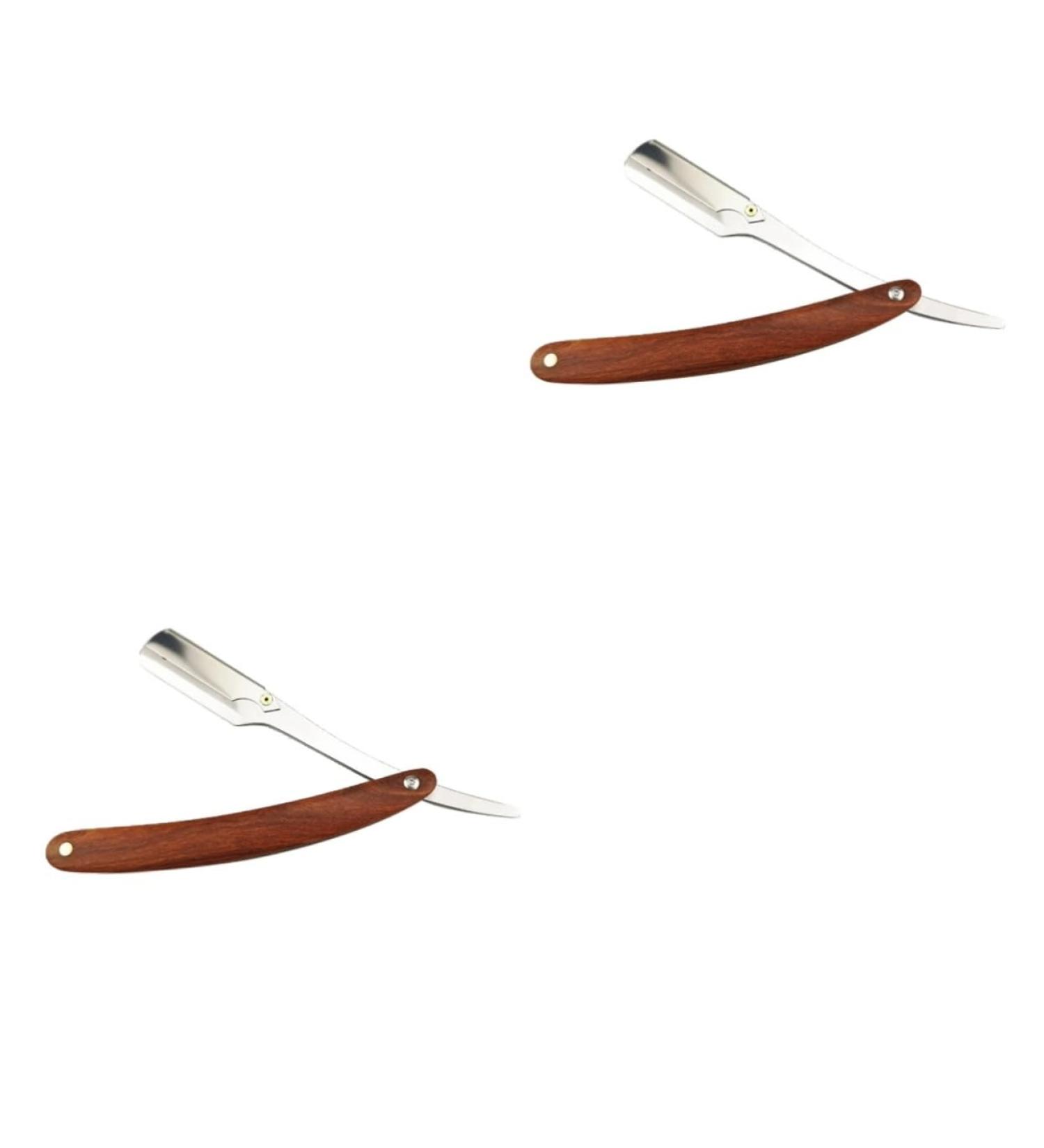 Beavorty 2-in-1 Safe Razor Kit | Bamboo Professional Straight Blade Barber Tool - Ideal for Men s Grooming - Buy Online on GoSupps.com