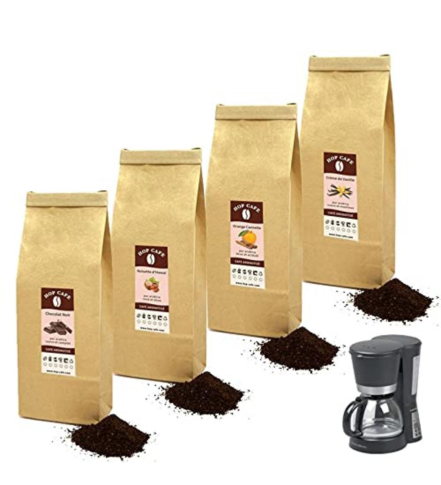 Discovery Offer Flavored Ground Coffee for Filter Coffee Maker - medium_roast - 4 x 125g