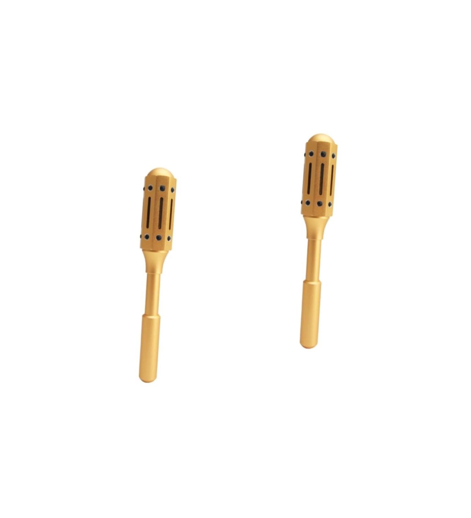 Ultechnovo Smoke-Free Moxa Sticks - Portable Moxibustion & Acupressure Massage Tools | 2 PCS Golden Moxa-Sticks (21.9x1.9cm) for Meridian Therapy - Buy Online on GoSupps.com