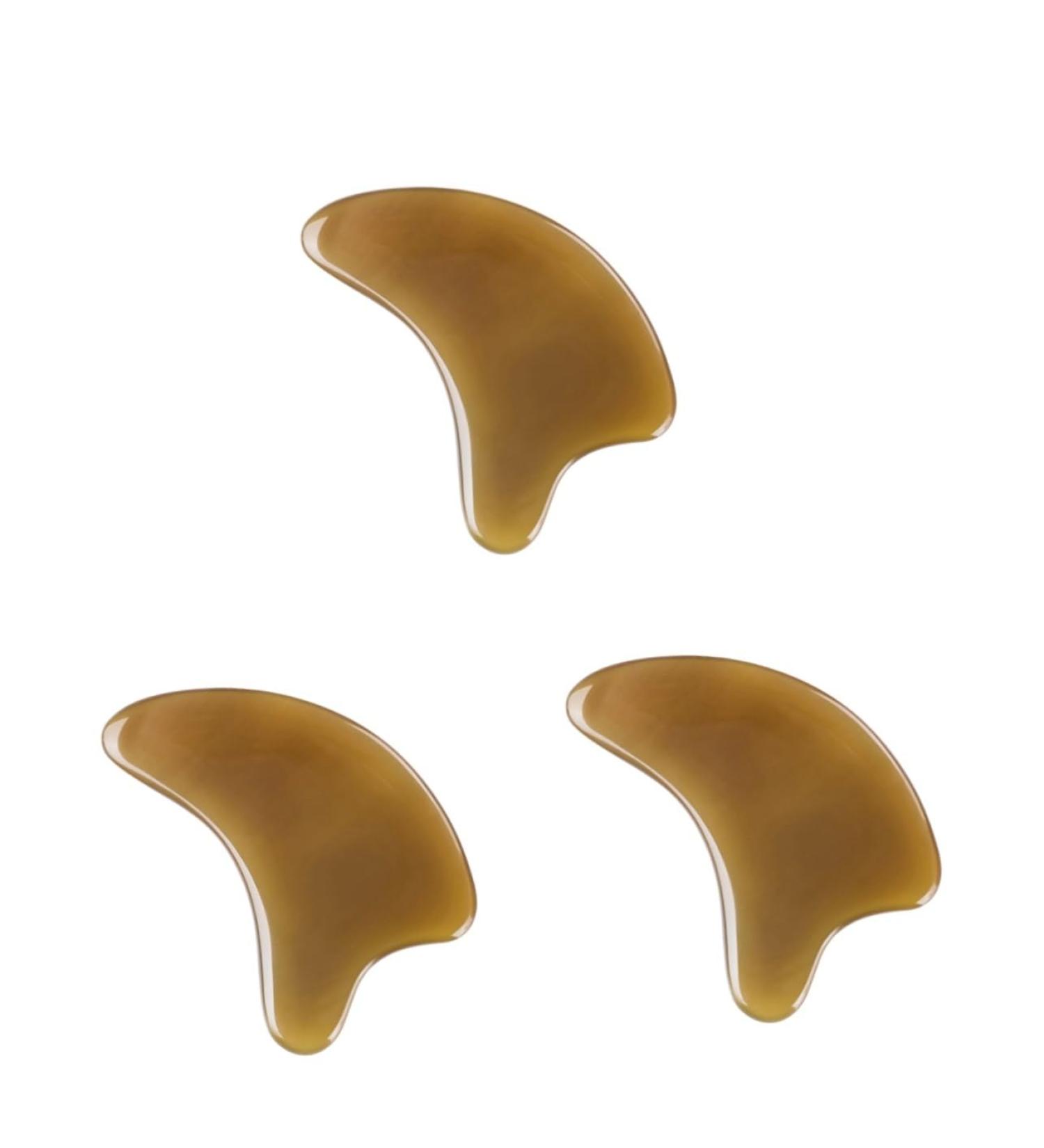 Minkissy Gua Sha Massage Tools - 3 Buffalo Horn Face & Scalp Massagers for Ultimate Relaxation - Buy Online on GoSupps.com