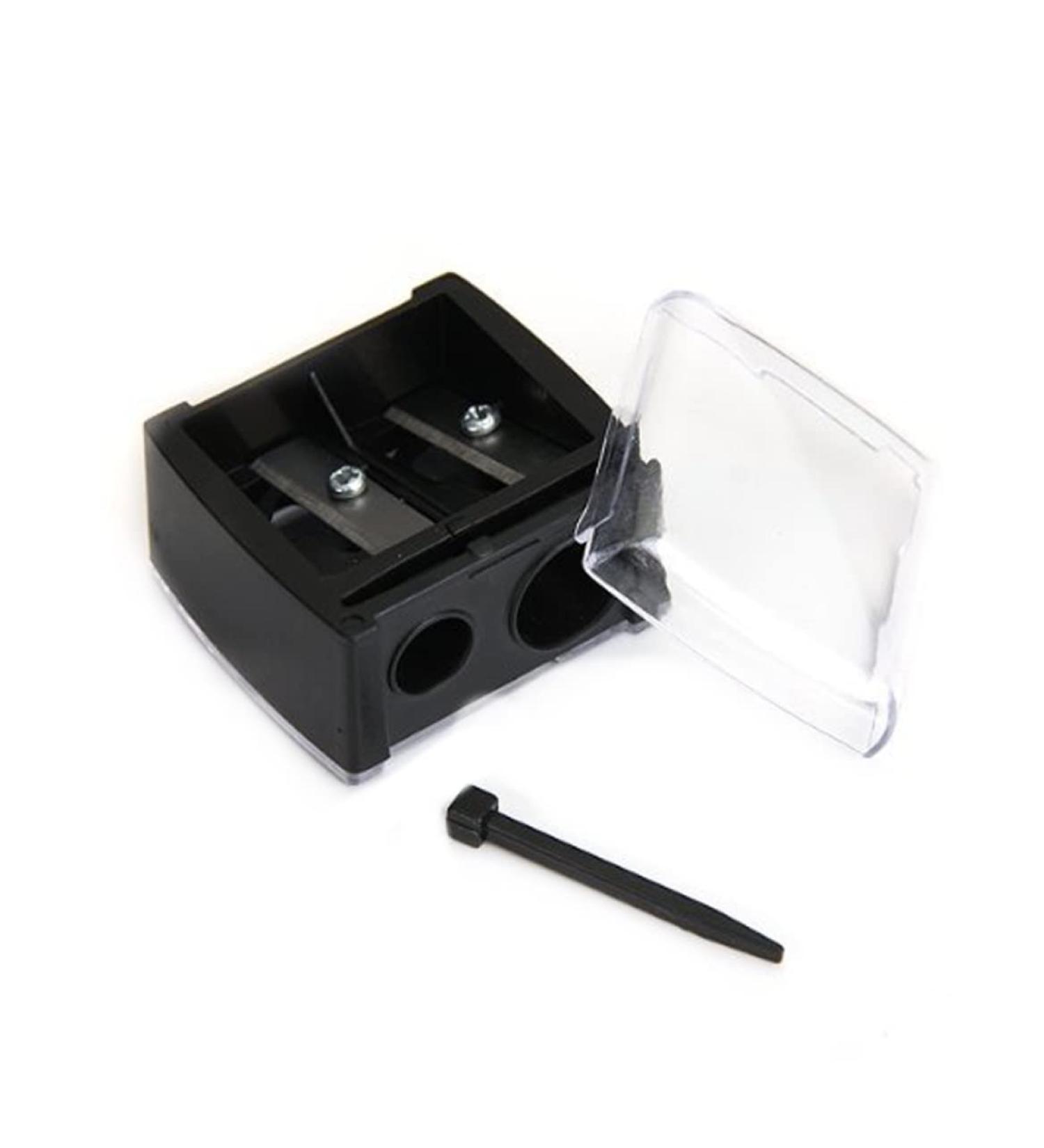 Precision Cosmetic Pencil Sharpener for Eyebrow & Eyeliner - Dual Hole Sharpener for Perfect Application | International Shipping Available - Buy Online on GoSupps.com