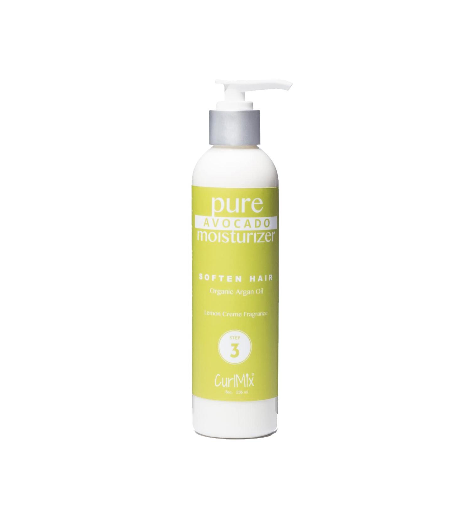 CurlMix Organic Avocado & Argan Oil Moisturizer - 8 fl oz | Softens Curly Hair - Lemon Creme - Buy Online on GoSupps.com