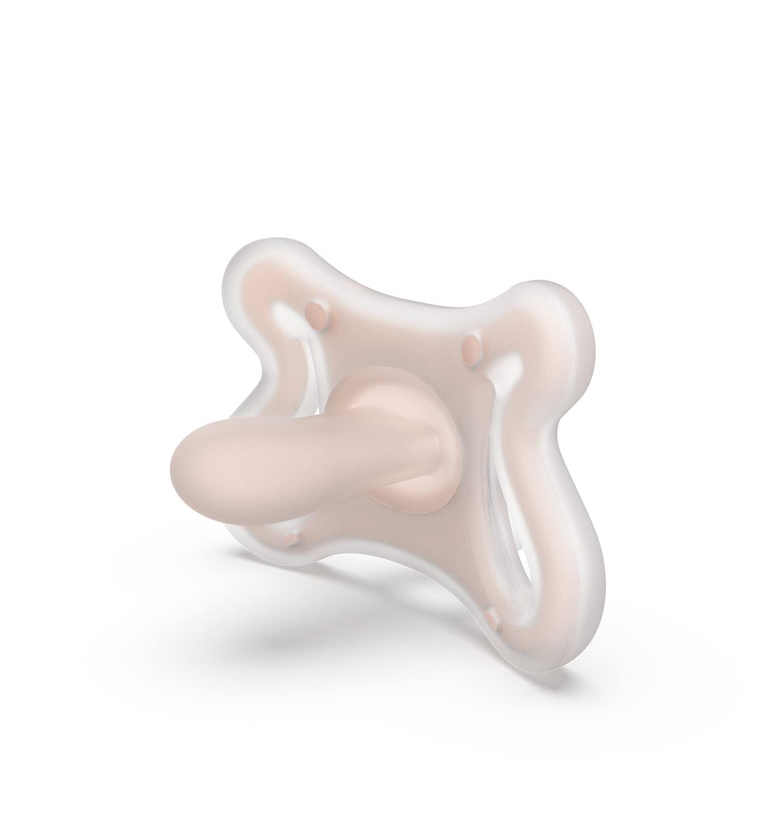 Suavinex Zero Zero Pacifier for Newborns - Symmetrical Teat 0-6 Months Pink - 1 Piece (9.3 x 6.3 x 6 cm) | International Shipping Available - Buy Online on GoSupps.com