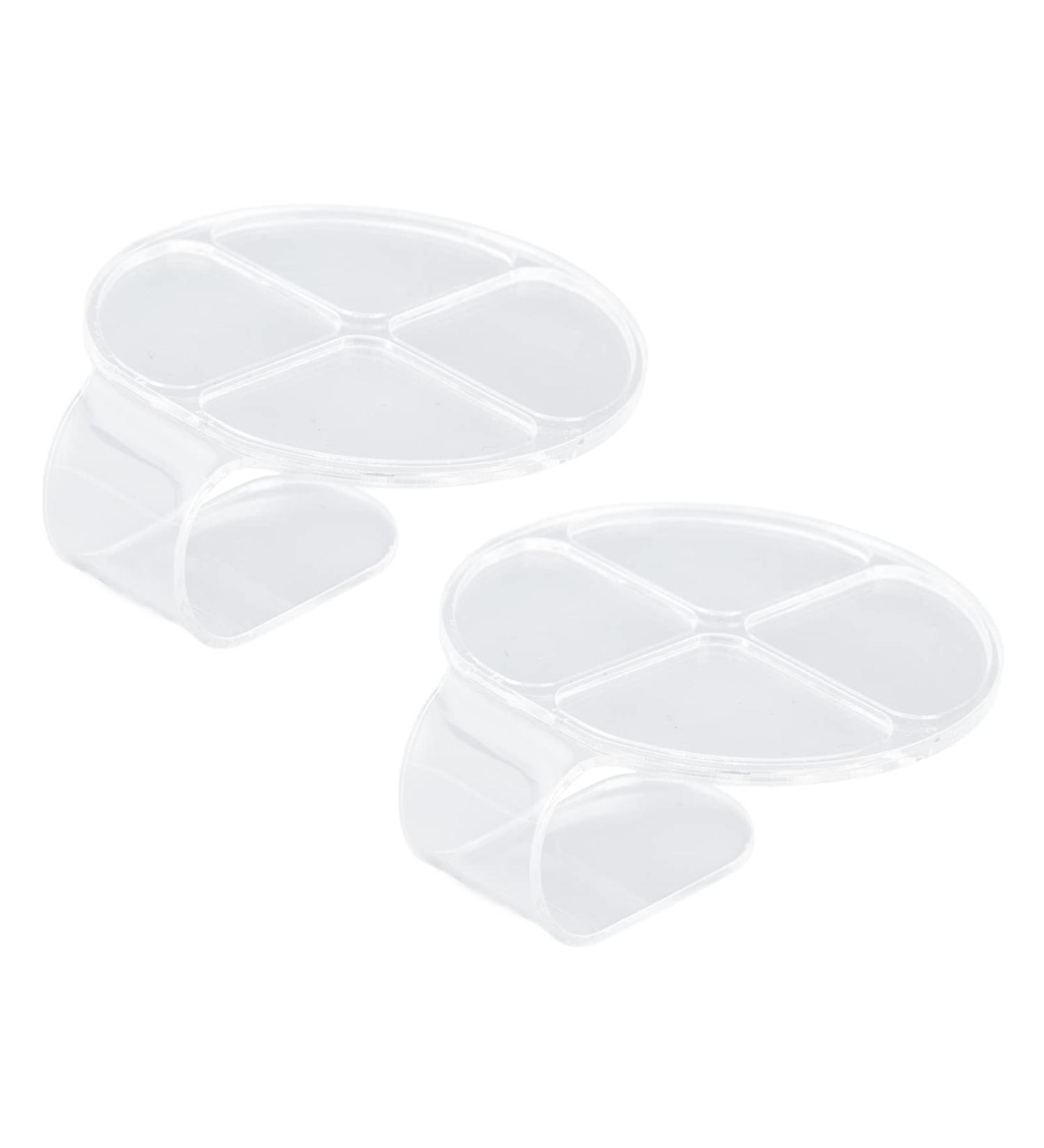 Nail Art Palette Wide Uses Handle Design Nail Polish Palette Simple Operation High Transparency for Lip Gloss for Nail Art - Buy Online on GoSupps.com