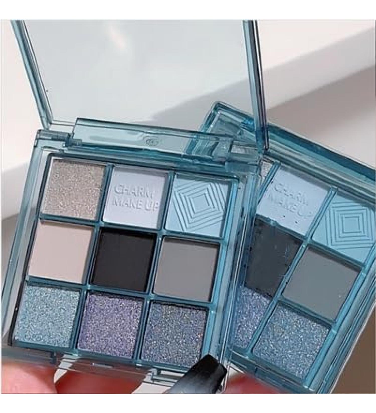 Lovelycat 9 Colors Glitter Eyeshadow Makeup Palette Matte High Pigmented Colorful Creamy Texture Eye Shadow Powder Natural Waterproof Long Lasting Eyeshadow Powder Cosmetics (E) - Buy Online on GoSupps.com