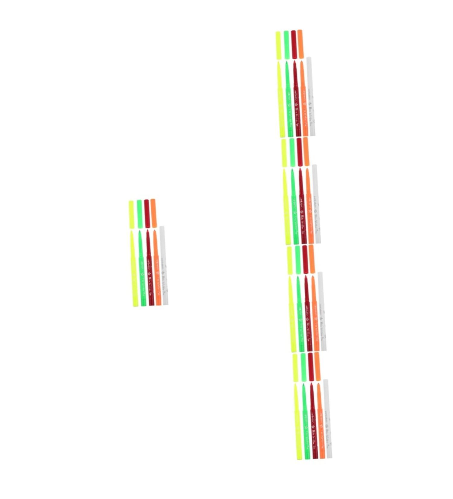 Baluue 25 Pcs Halloween Paint Pen Glow Eyeliner Pencil Eye Liner Eyeliner Fluorescence Eye Line Pen Plastic 12.00X0.80X0.80CMx5pcs Assorted Colorx5pcs - Buy Online on GoSupps.com