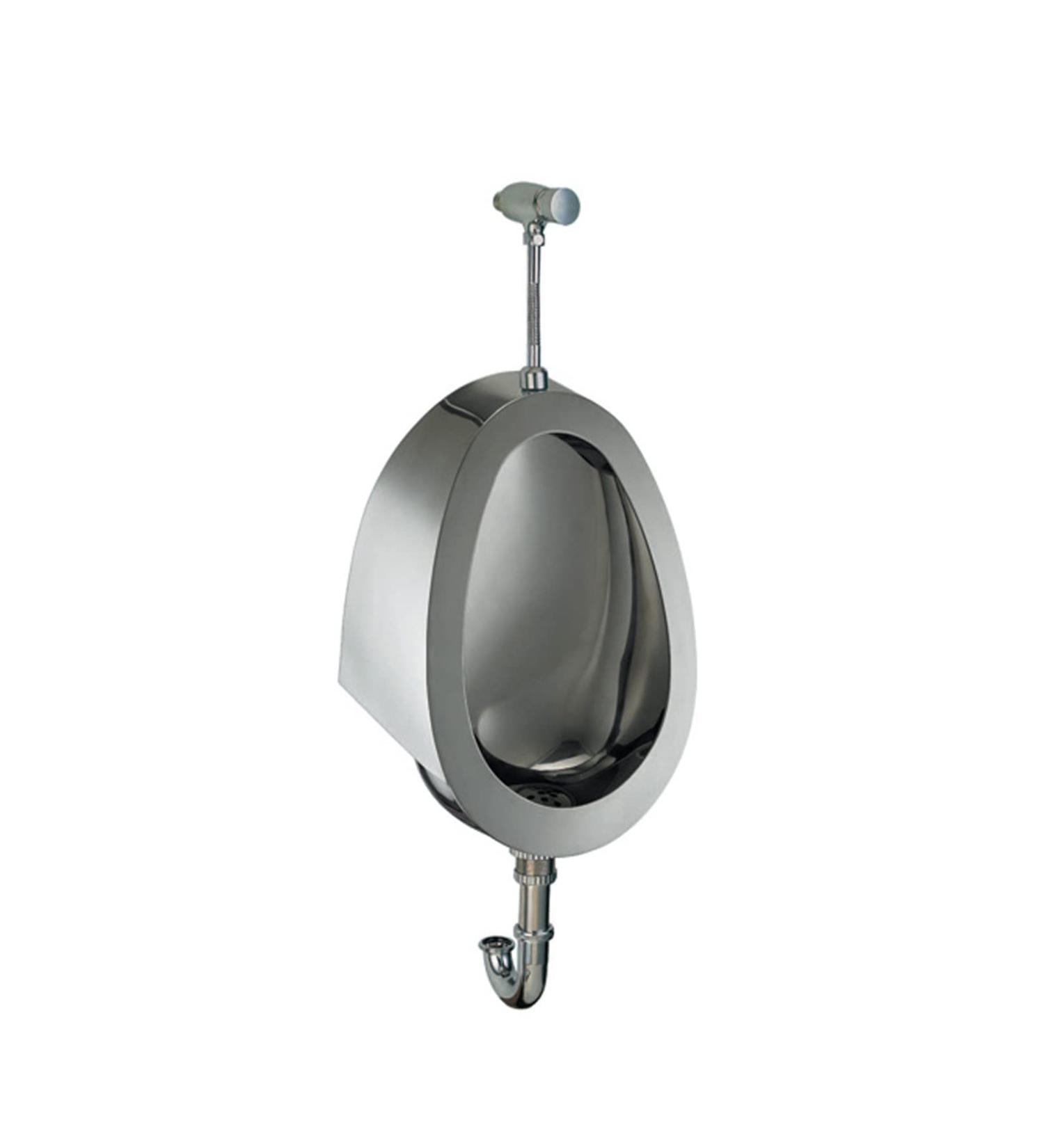 Wall-Mounted Automatic Flushing Urinal Commercial Bathroom Urinal Funnel Toilet 304 Stainless Steel Urinal Men's Induction Vertical Toilet urinals Used in Bars Hotels (Urinal + Manual Flush valv urinal + manual flush valve - Buy Online on GoSupps.com
