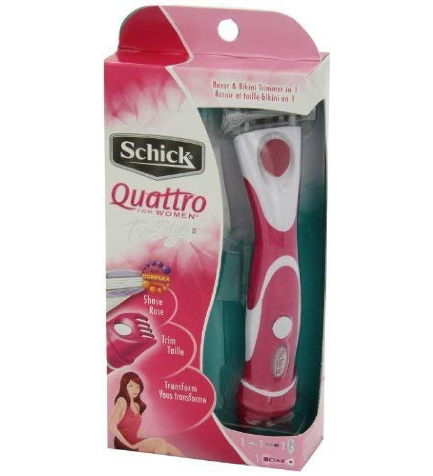 Schick Quattro for Women Trimstyle Razor Bikini Trimmer Color Mat Vary