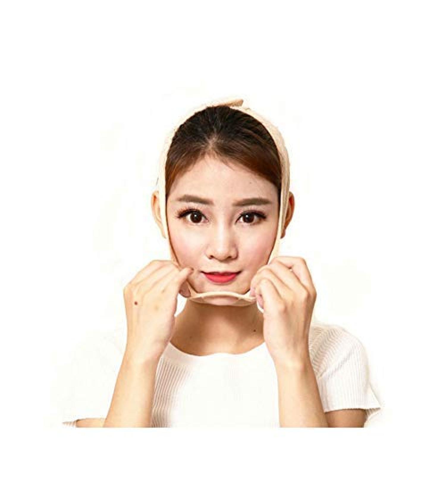Perfect Tightening Face Mask - Bandage Beauty Hood for V-Face & Double Chin Lift | Facial Massage Treatment - Buy Online on GoSupps.com