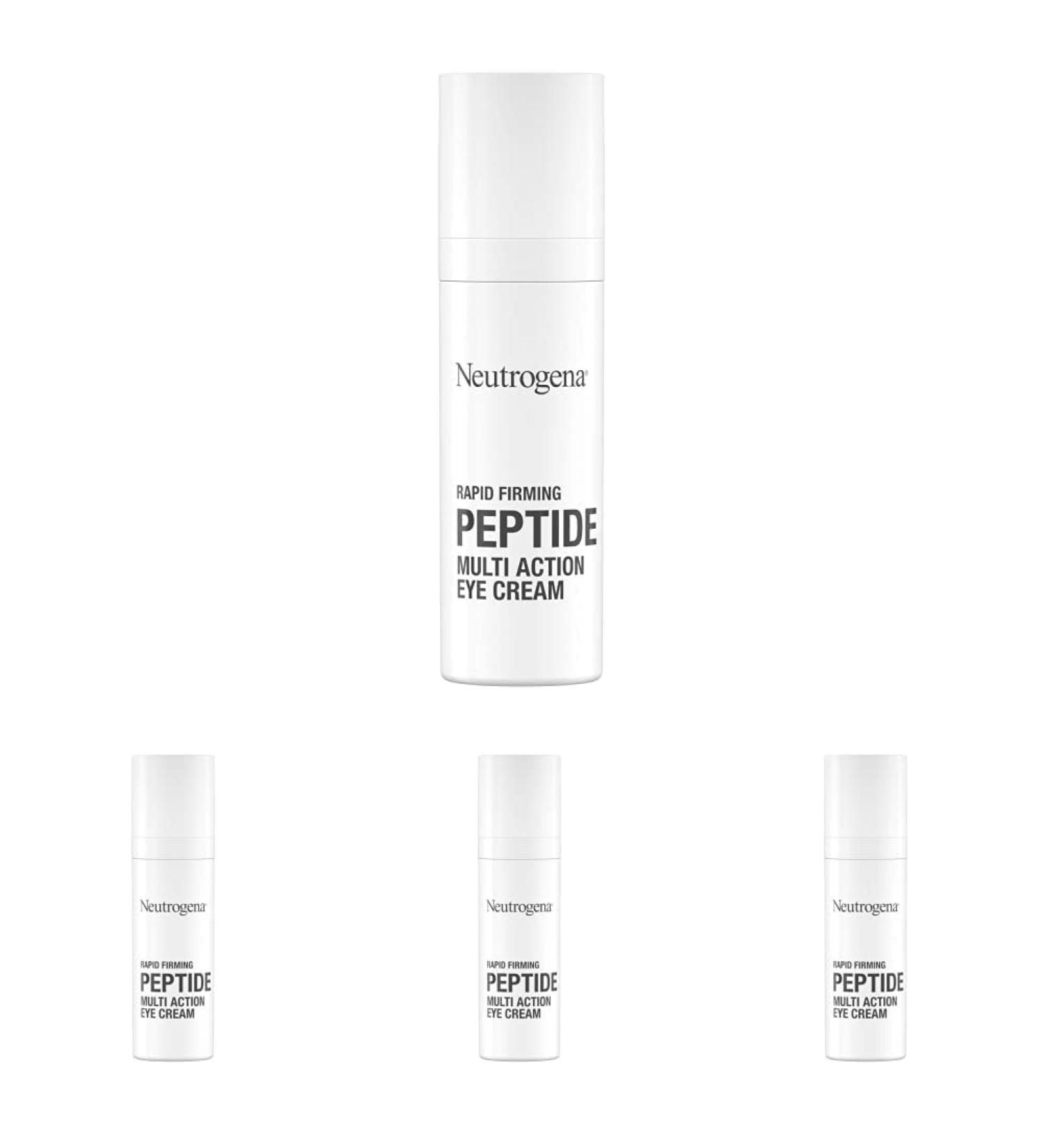 Neutrogena Rapid Firming Peptide Eye Cream - Pack of 4 | Hydrating, Fragrance-Free, & Brightening Formula to Reduce Fine Lines & Puffiness - Buy Online on GoSupps.com